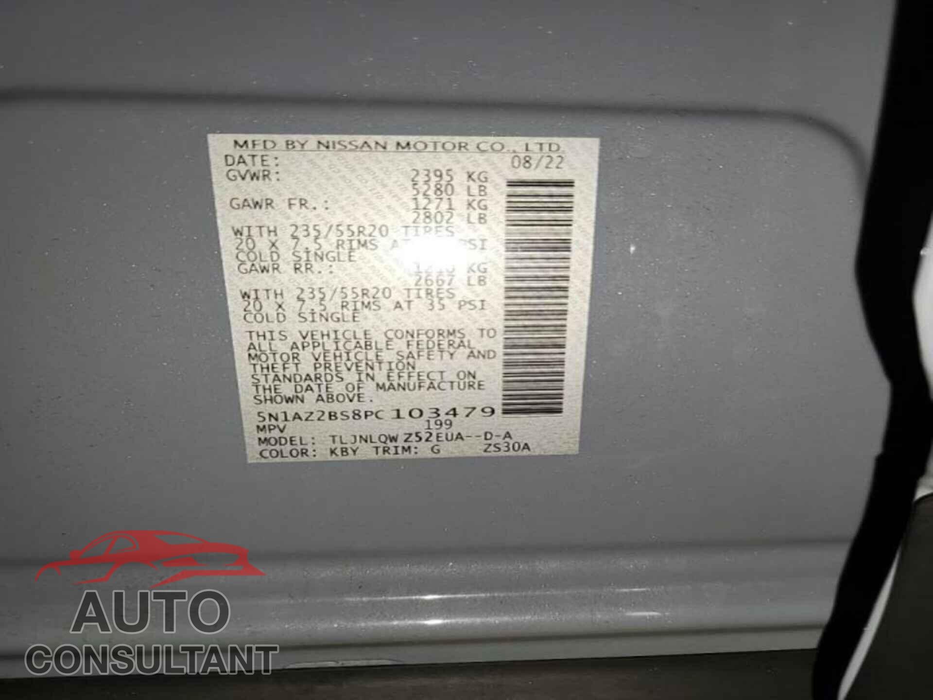 NISSAN MURANO 2023 - 5N1AZ2BS8PC103479