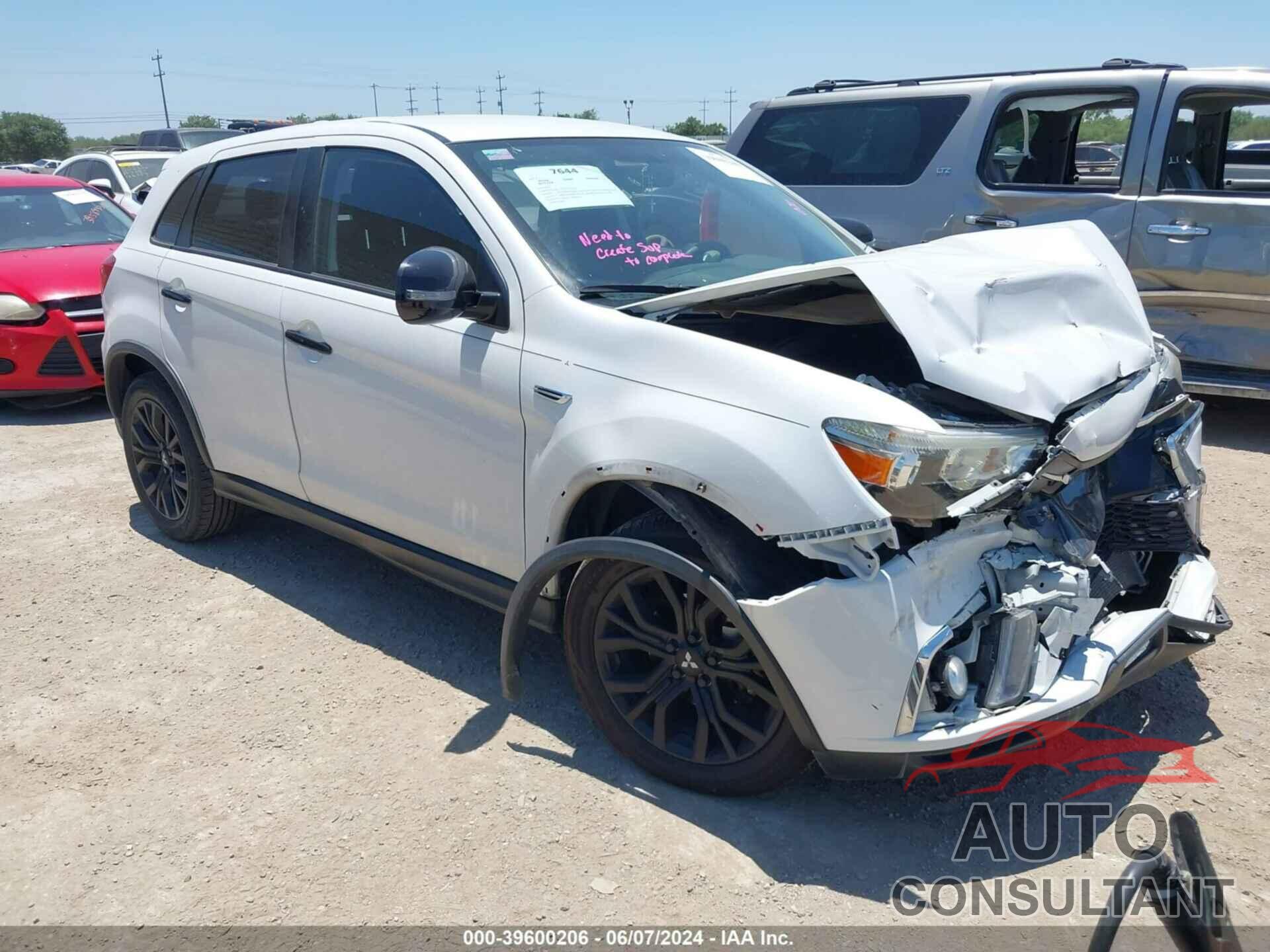 MITSUBISHI OUTLANDER SPORT 2019 - JA4AP3AU5KU031169