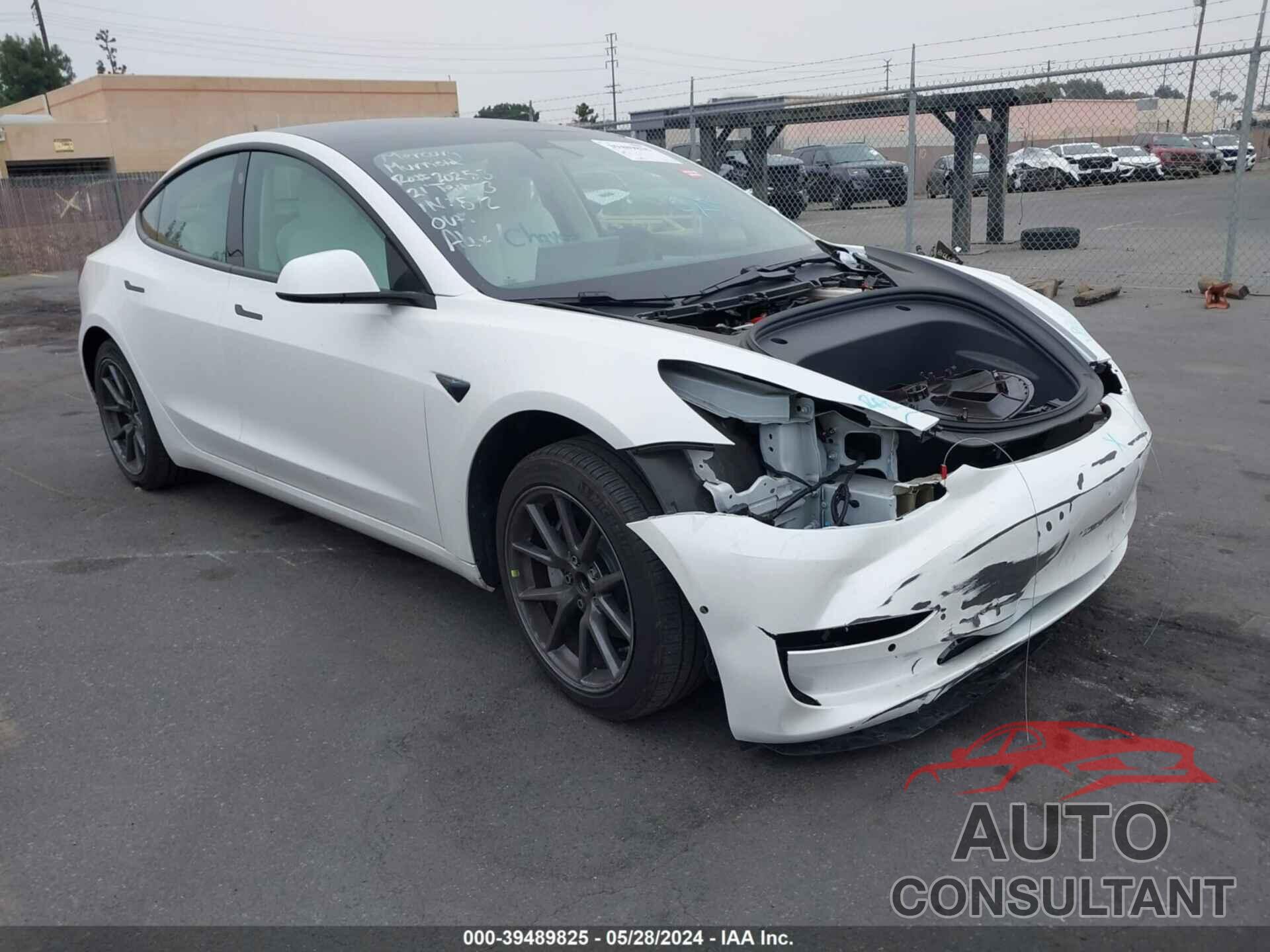 TESLA MODEL 3 2021 - 5YJ3E1EA7MF052884