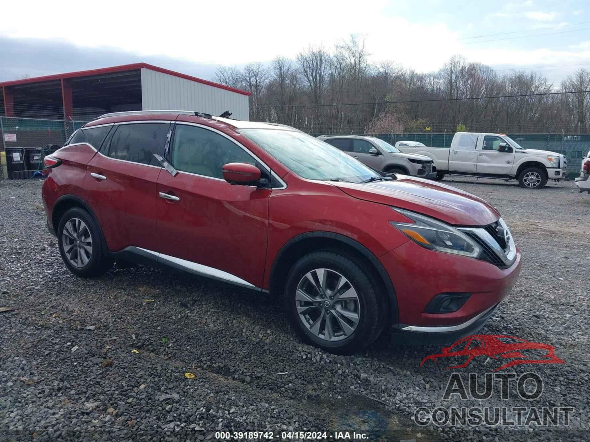 NISSAN MURANO 2018 - 5N1AZ2MH5JN192229