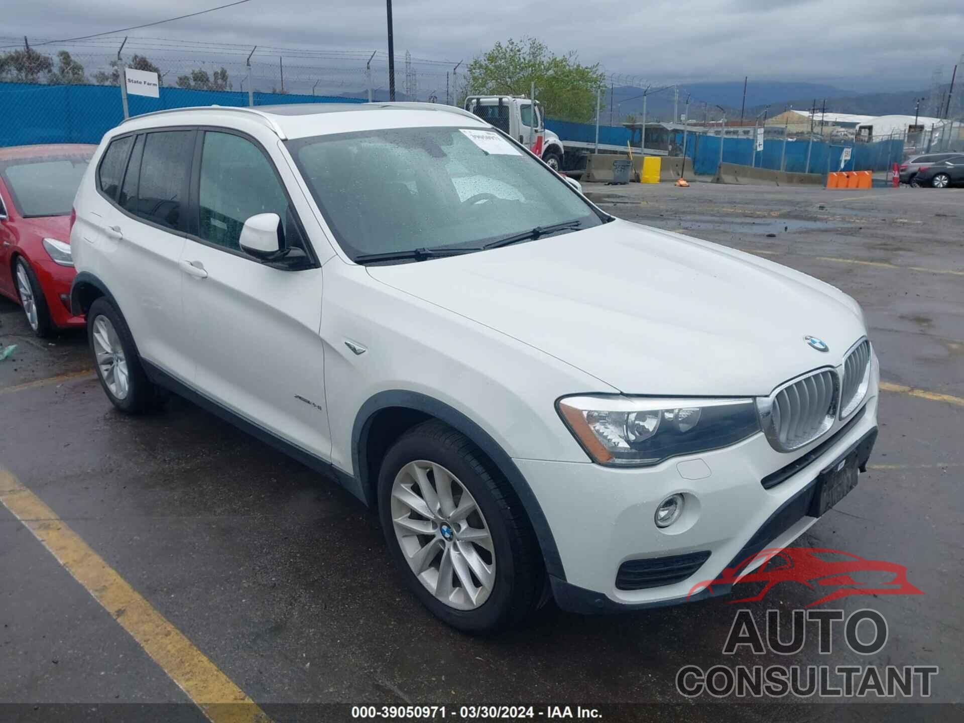 BMW X3 2016 - 5UXWX9C53G0D85132