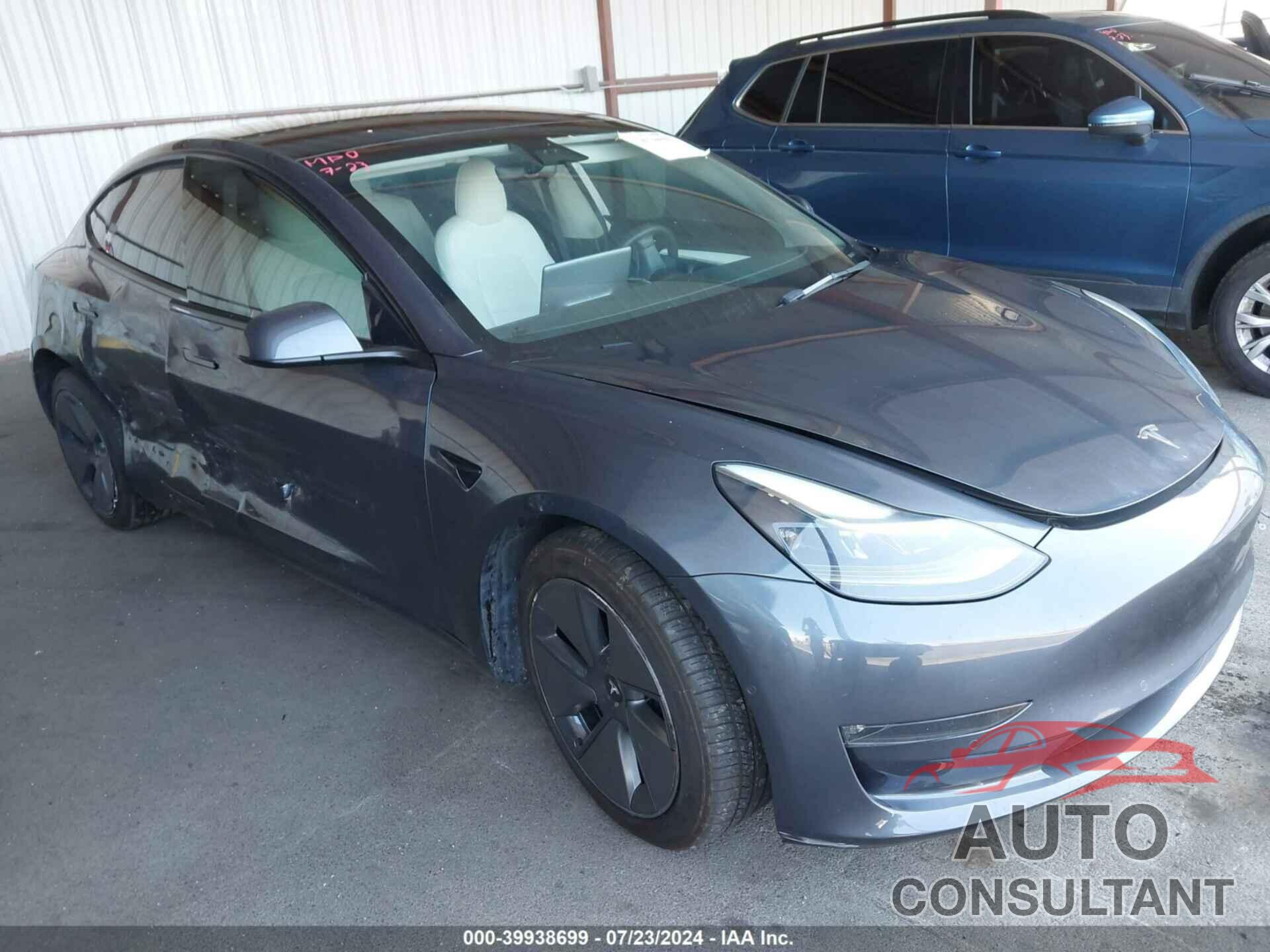 TESLA MODEL 3 2022 - 5YJ3E1EBXNF122677