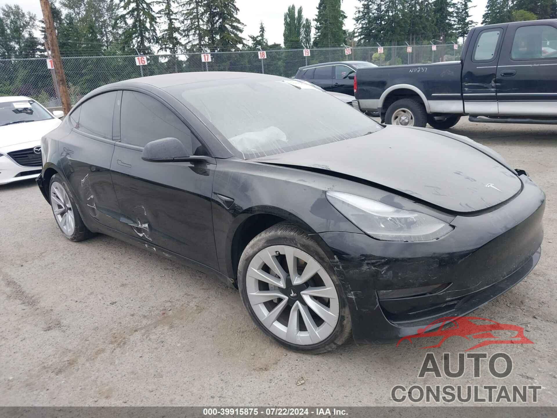 TESLA MODEL 3 2022 - 5YJ3E1EB2NF164633