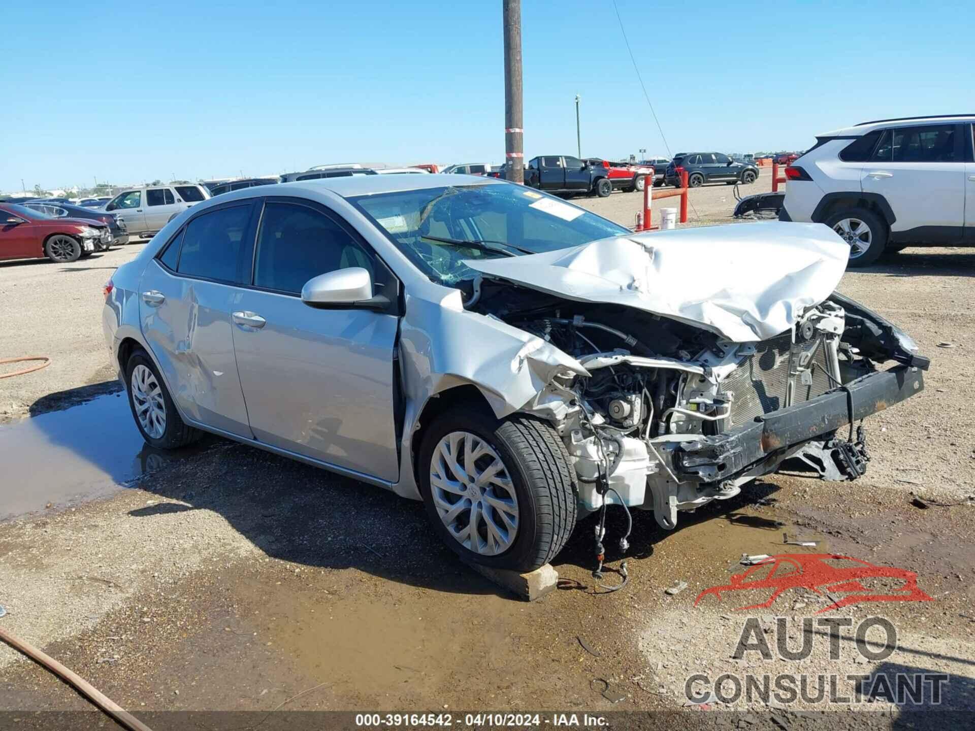 TOYOTA COROLLA 2019 - 5YFBURHE5KP891400