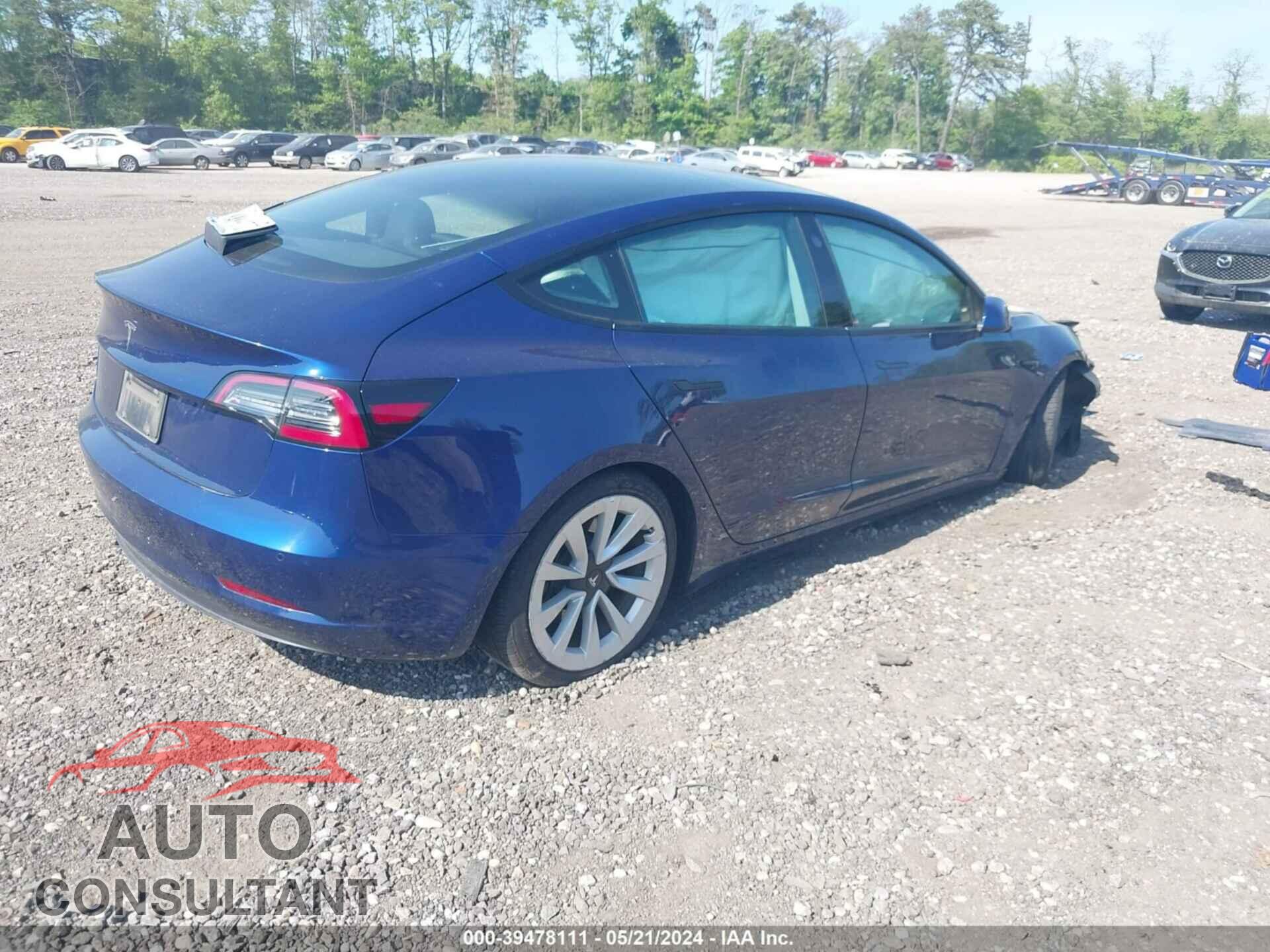 TESLA MODEL 3 2022 - 5YJ3E1EA6NF372621