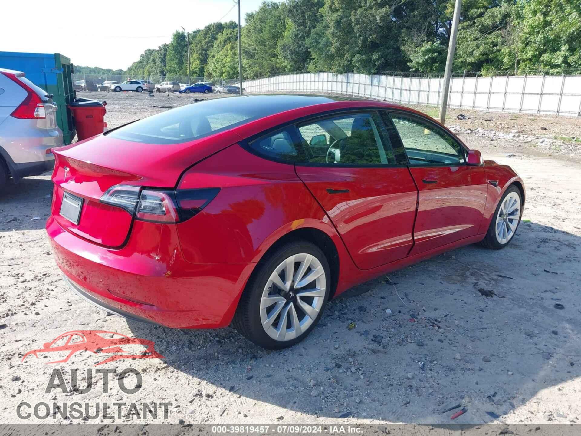 TESLA MODEL 3 2022 - 5YJ3E1EA1NF286990