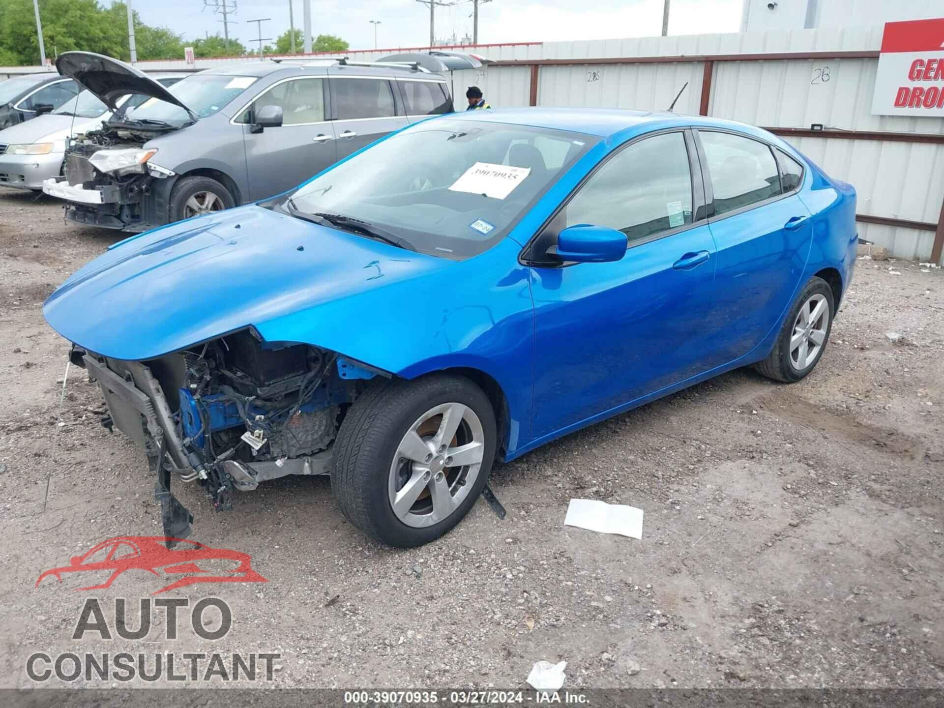 DODGE DART 2016 - 1C3CDFBB5GD653210