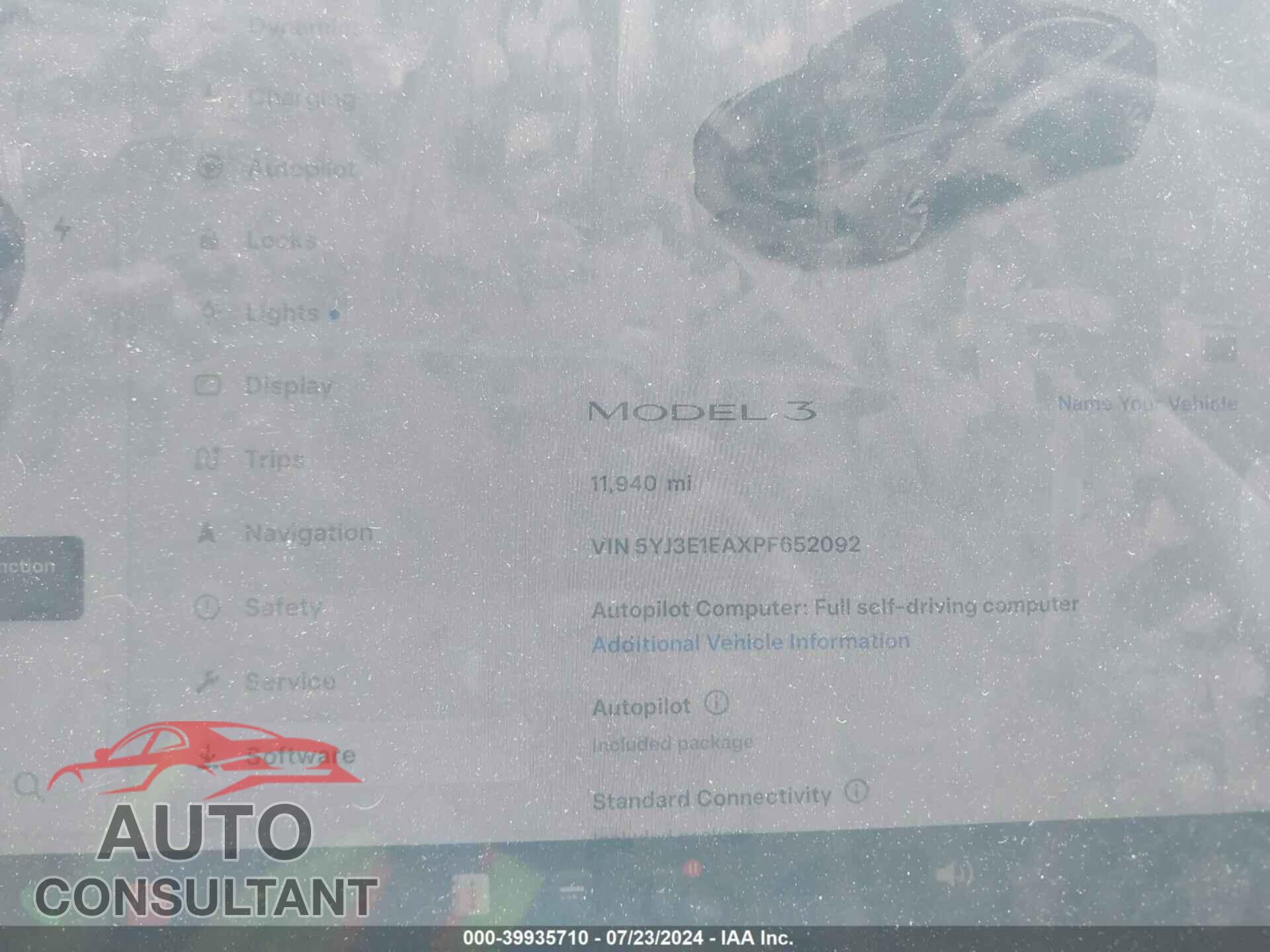 TESLA MODEL 3 2023 - 5YJ3E1EAXPF652092