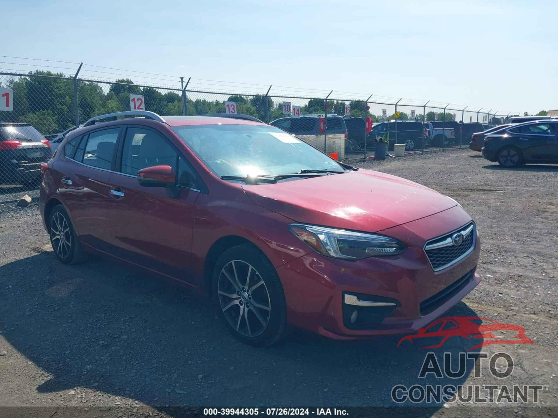 SUBARU IMPREZA 2019 - 4S3GTAT6XK3750096