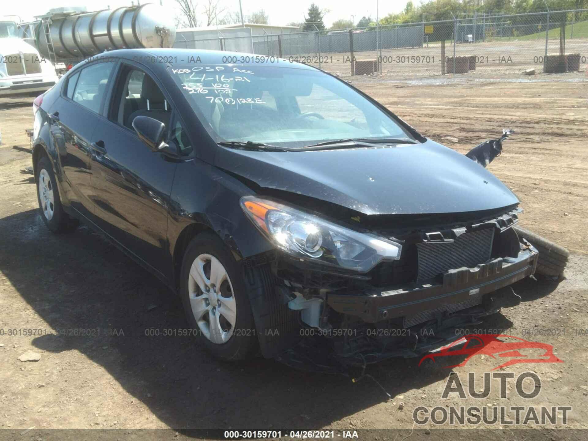 KIA FORTE 2016 - KNAFX4A62G5498969