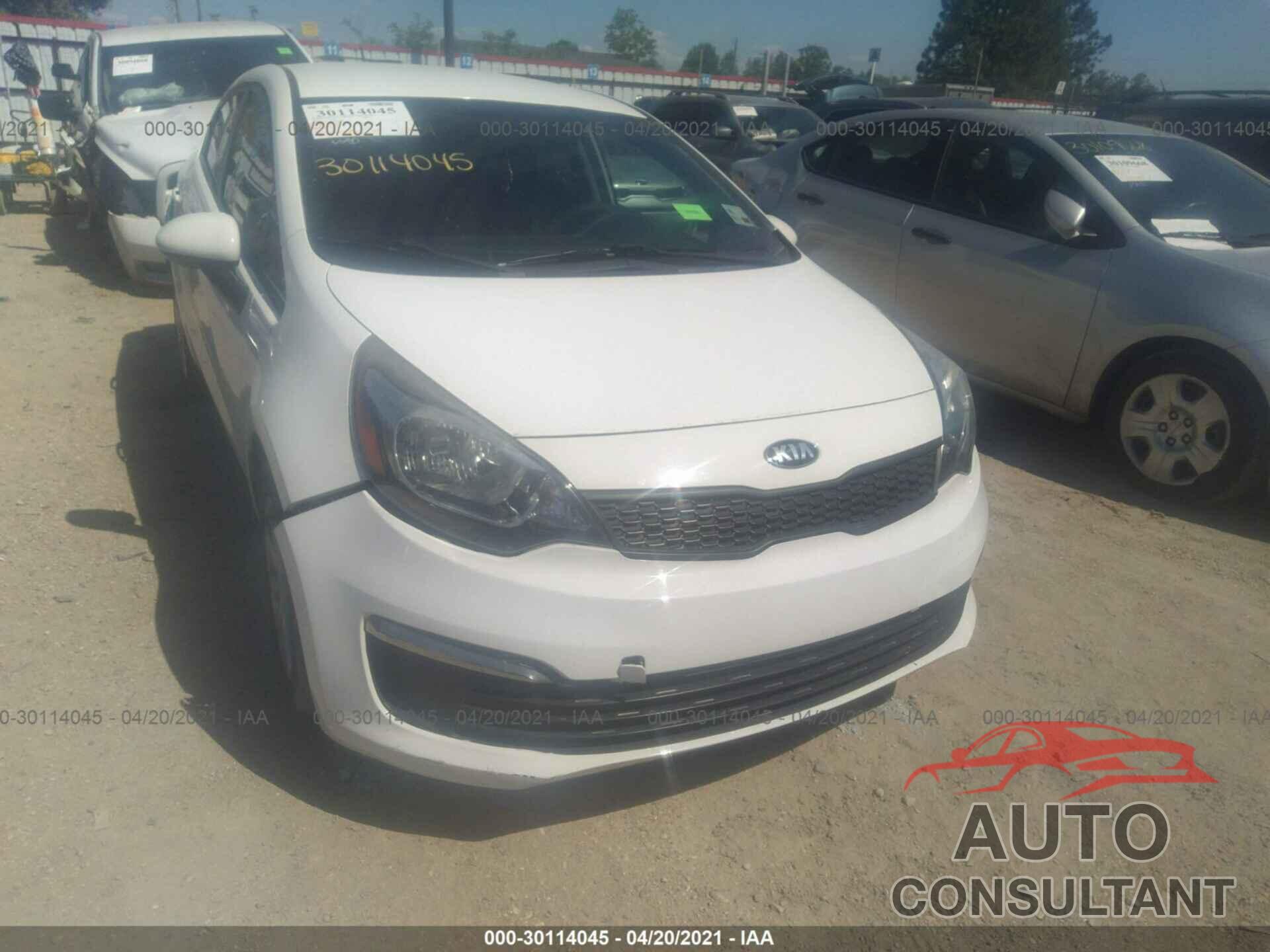 KIA RIO 2016 - KNADM4A39G6608089