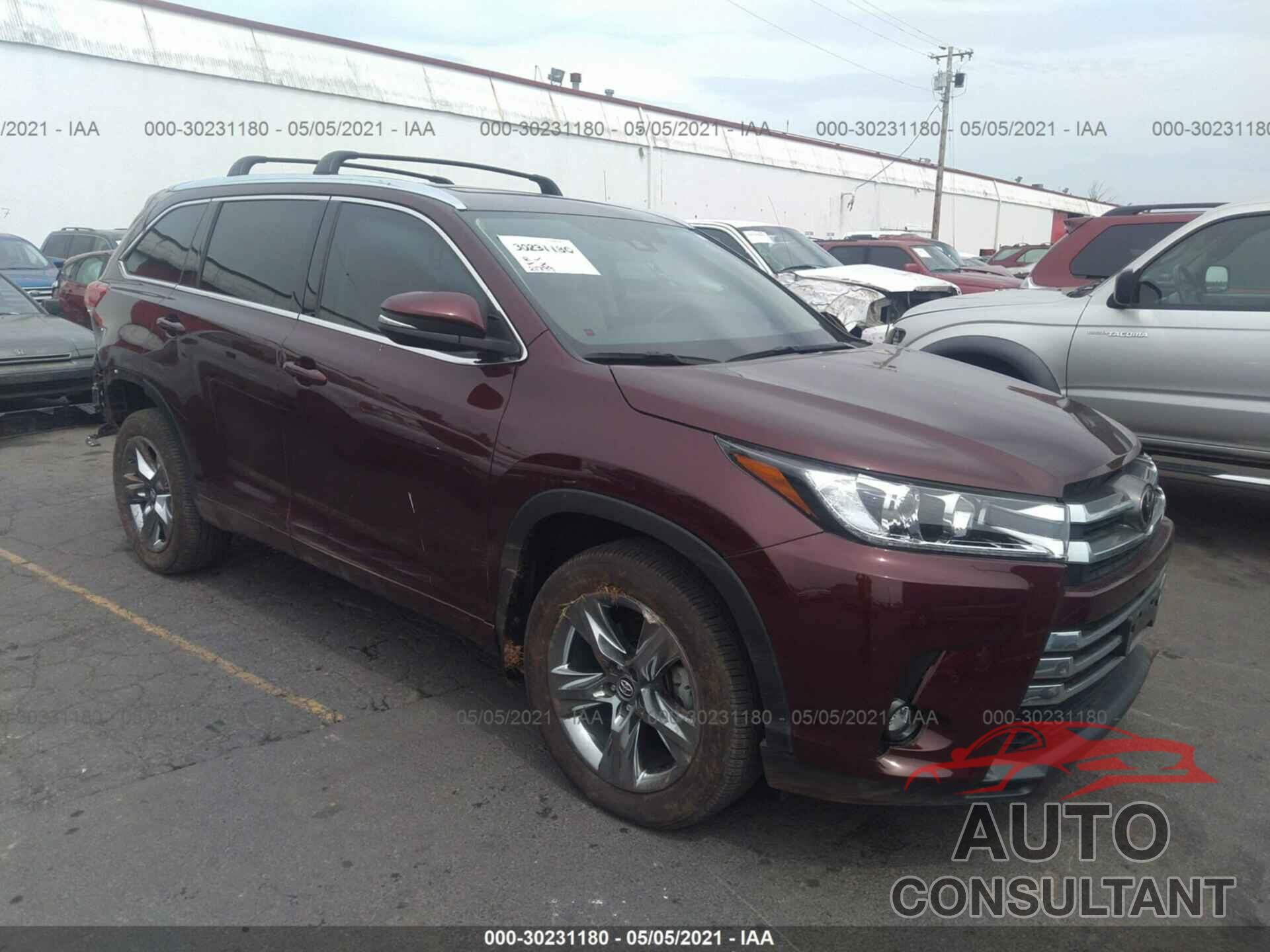 TOYOTA HIGHLANDER 2019 - 5TDDZRFH1KS998779