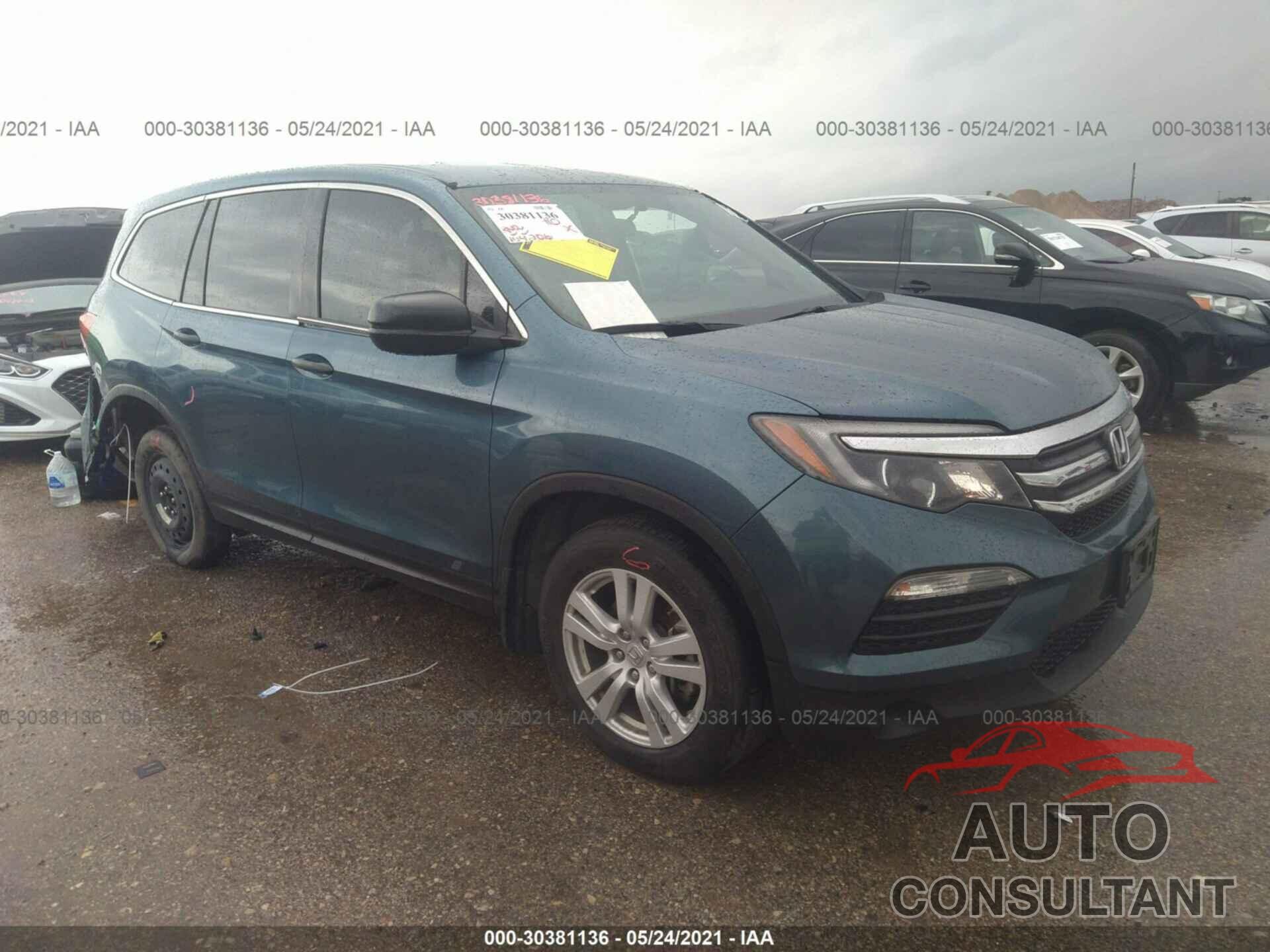 HONDA PILOT 2016 - 5FNYF5H14GB008514