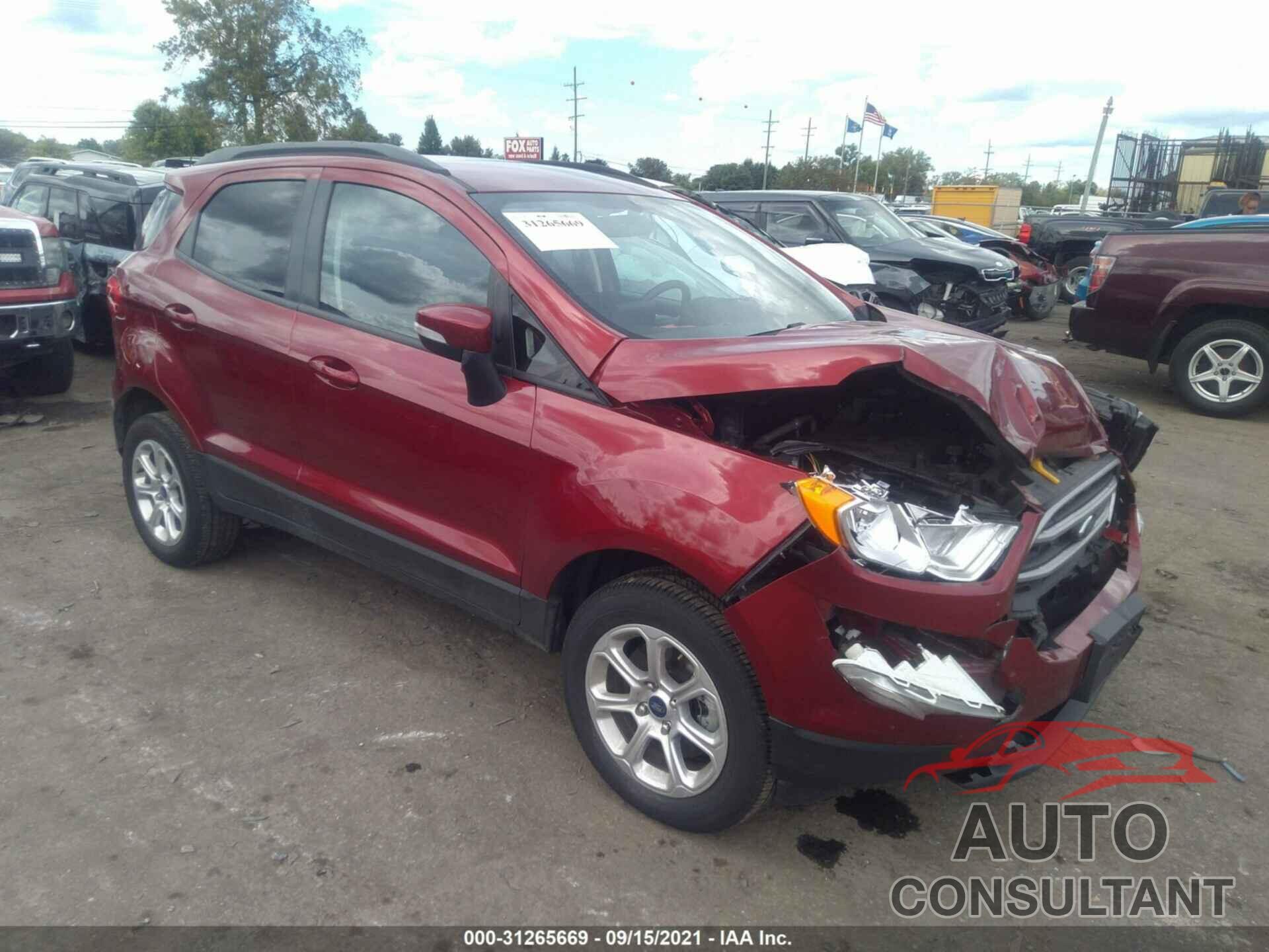 FORD ECOSPORT 2020 - MAJ6S3GL1LC371621