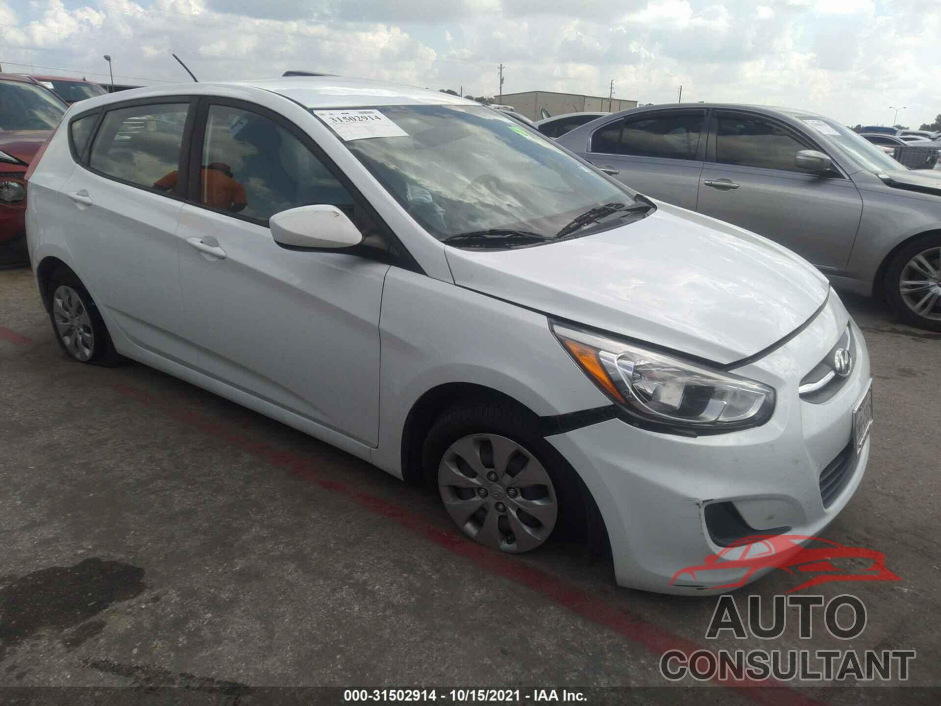 HYUNDAI ACCENT 2017 - KMHCT5AE9HU343580