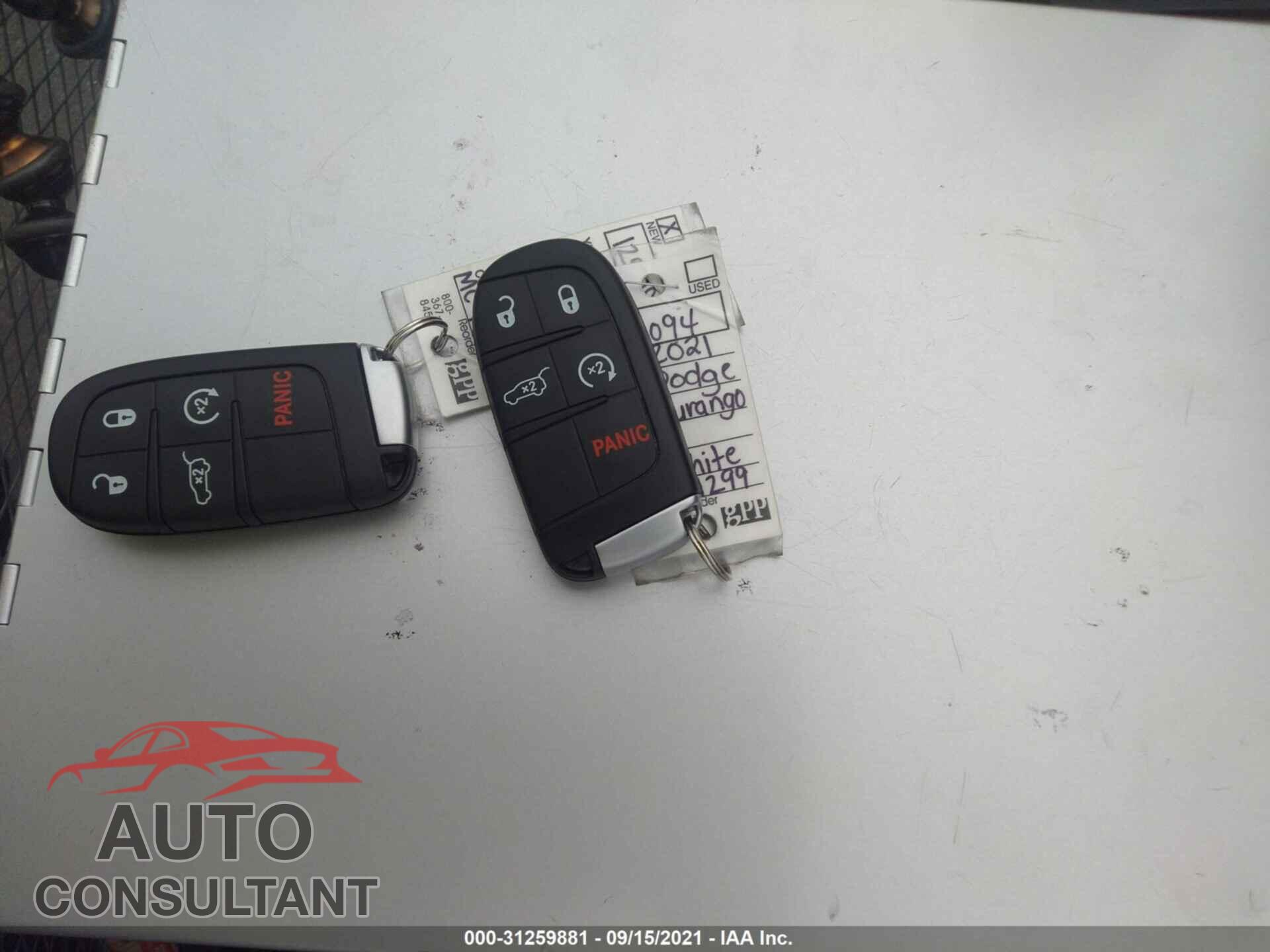DODGE DURANGO 2021 - 1C4SDHCT8MC791299