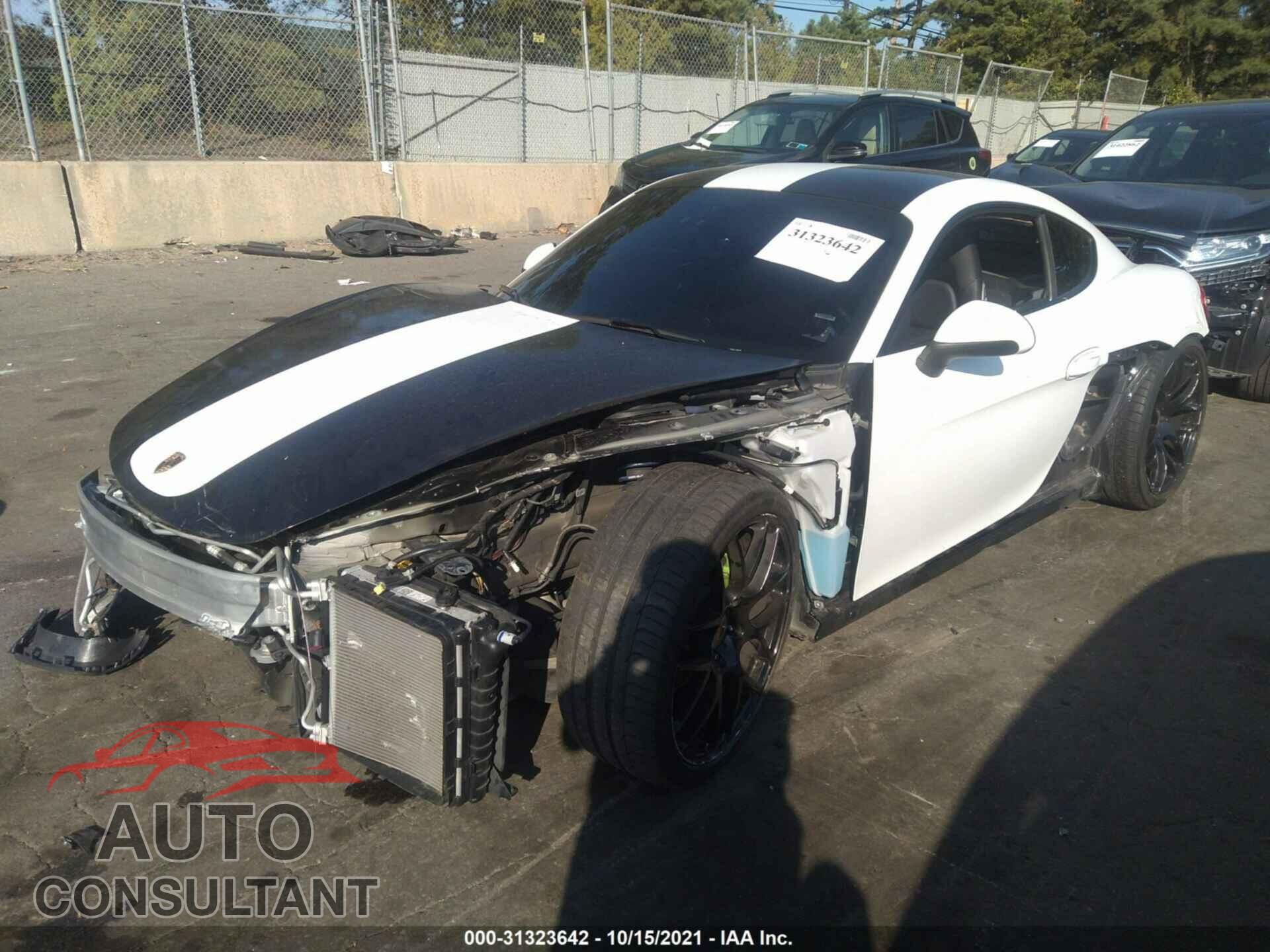 PORSCHE CAYMAN 2016 - WP0AA2A89GK170678