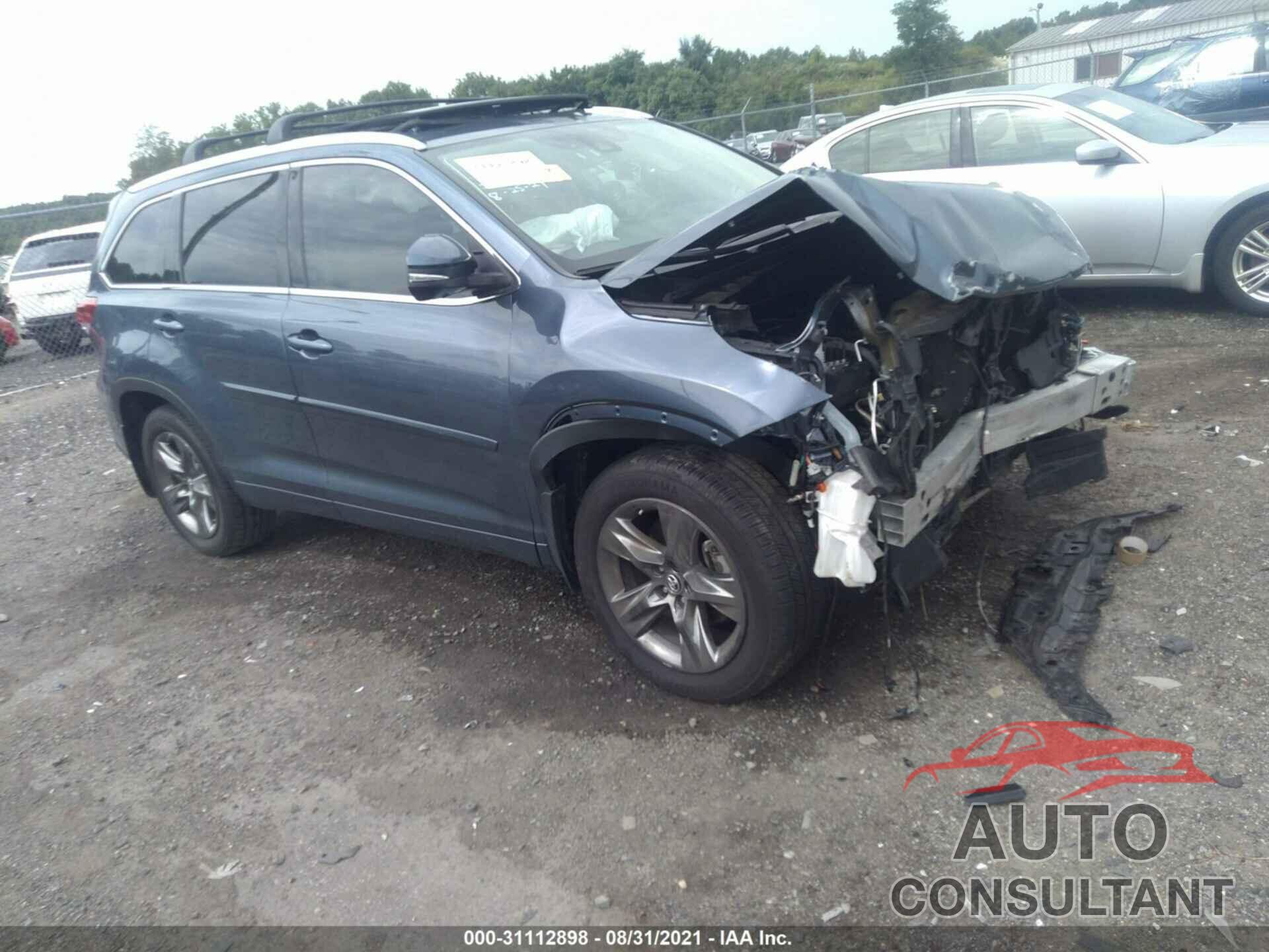 TOYOTA HIGHLANDER 2017 - 5TDDZRFH4HS437551