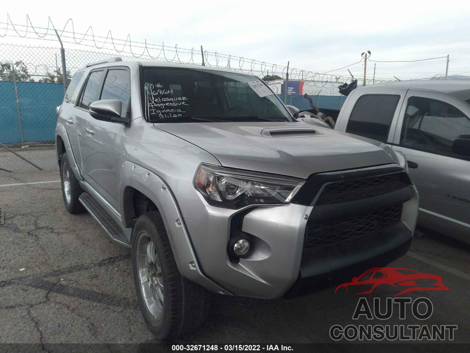 TOYOTA 4RUNNER 2018 - JTEBU5JR5J5576609