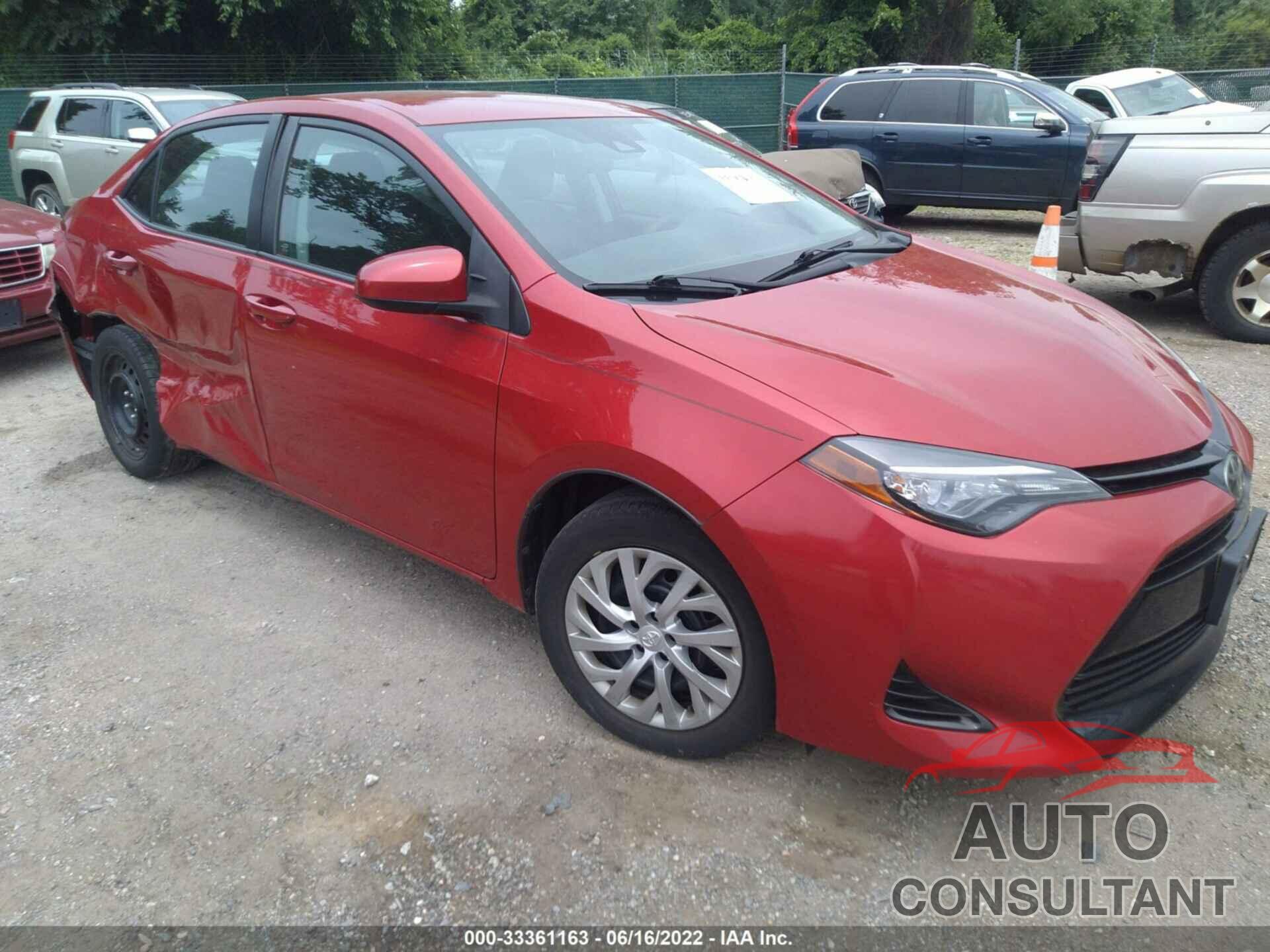 TOYOTA COROLLA 2017 - 2T1BURHE9HC852124