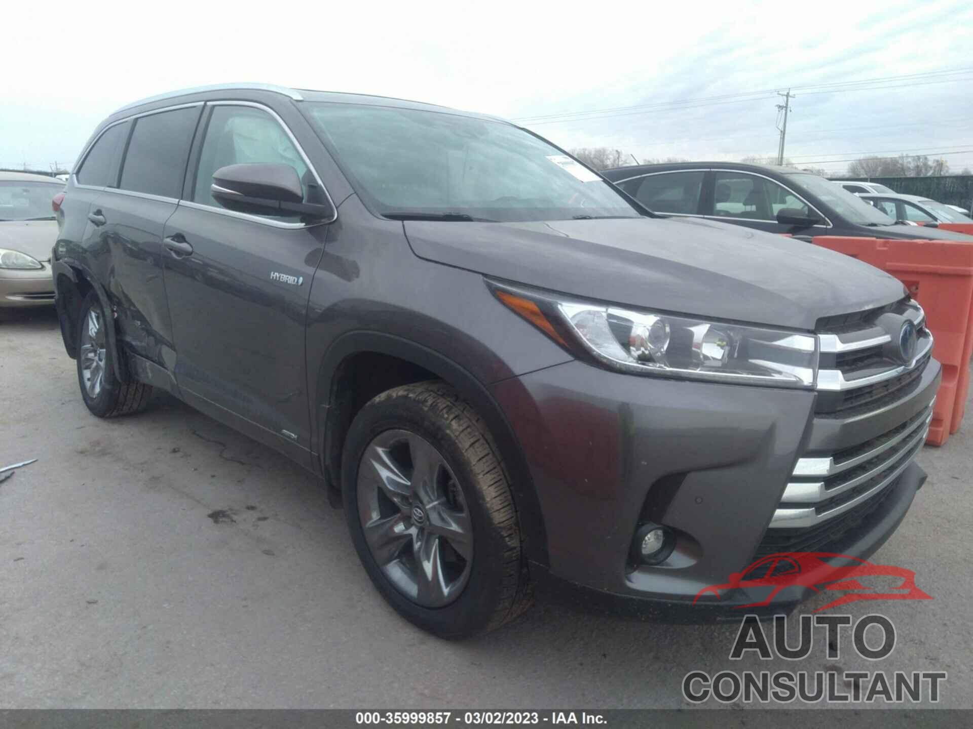 TOYOTA HIGHLANDER 2019 - 5TDDGRFHXKS072709