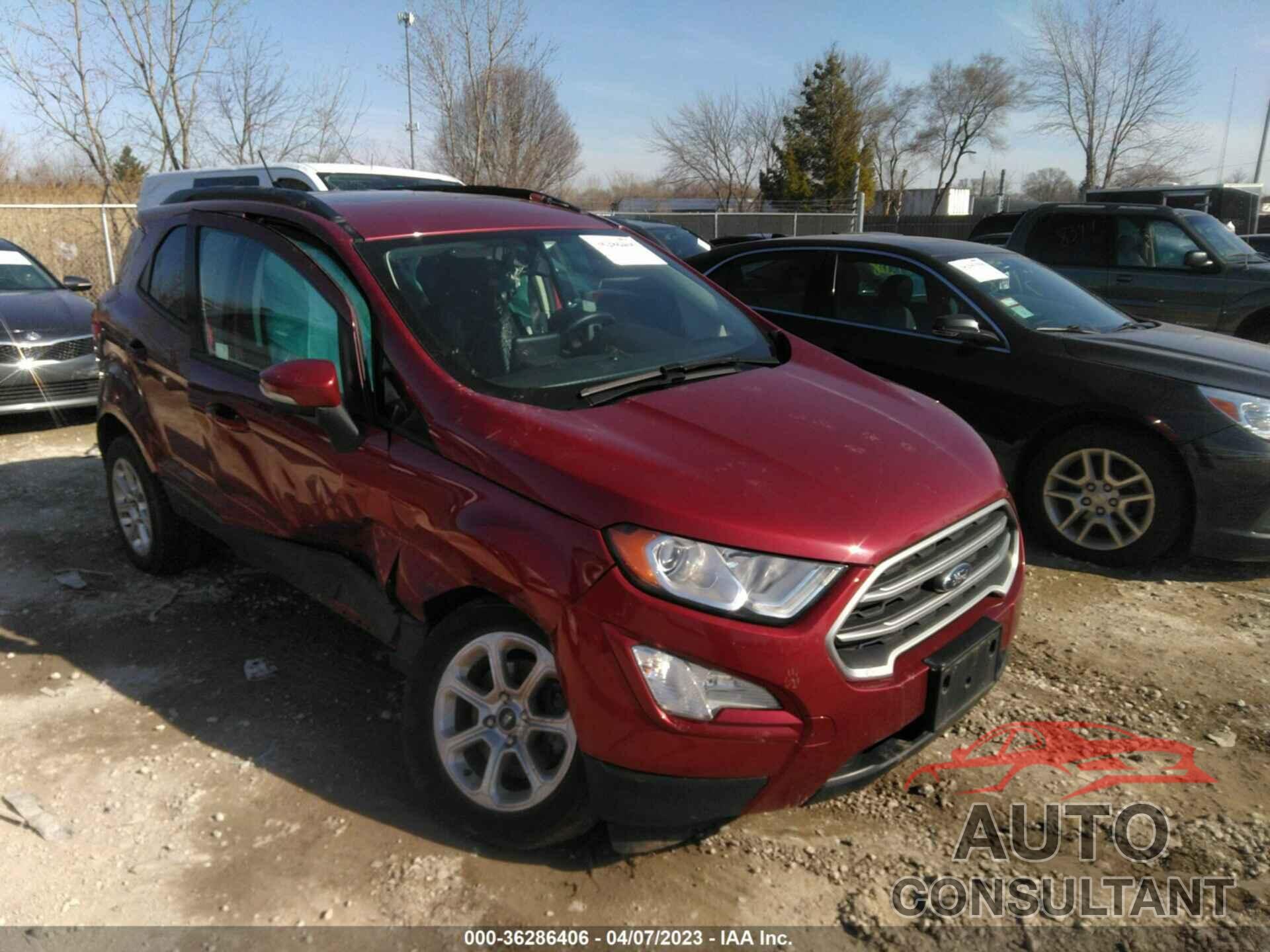 FORD ECOSPORT 2019 - MAJ6S3GL5KC300890