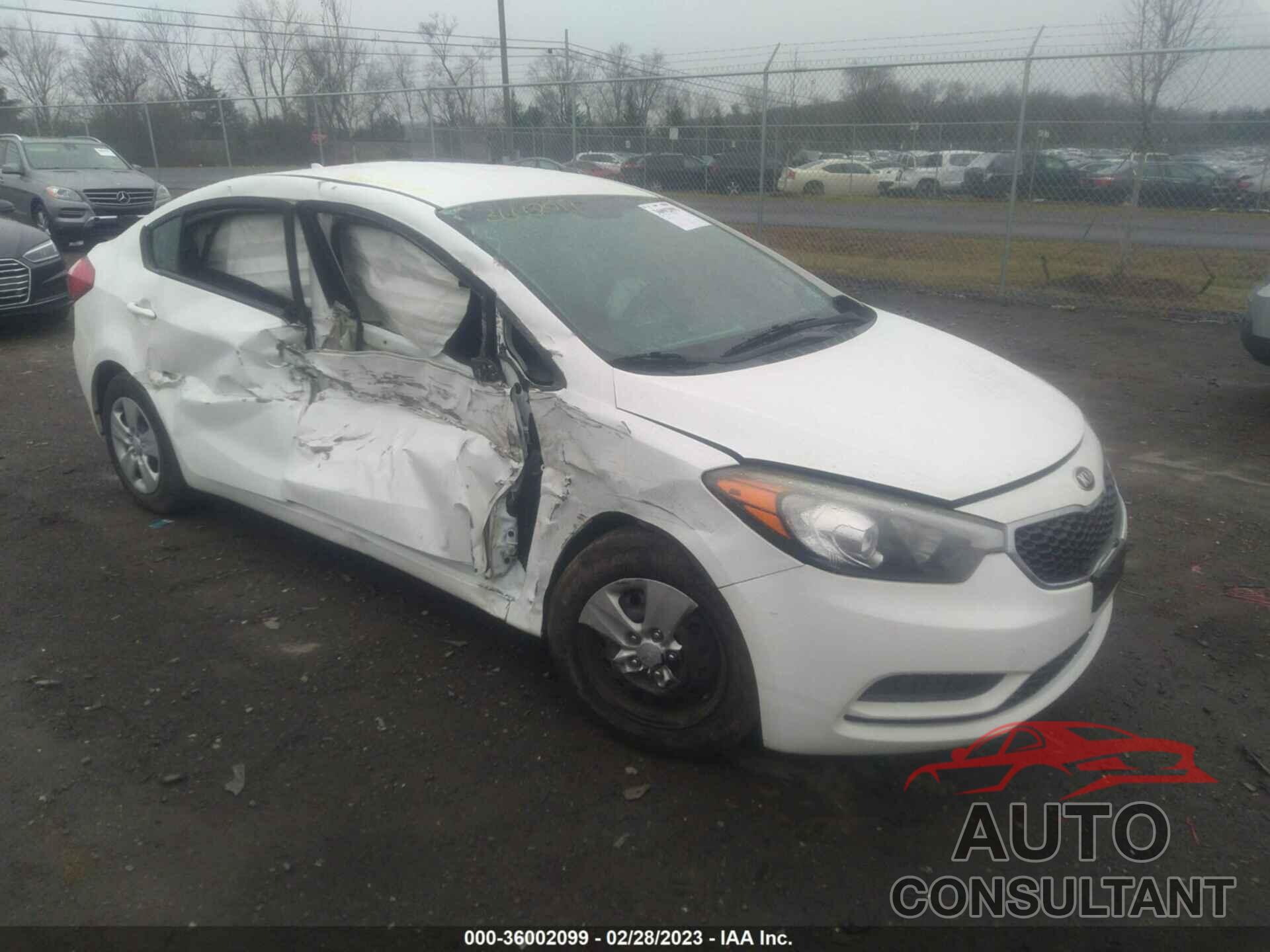 KIA FORTE 2016 - KNAFK4A67G5458918