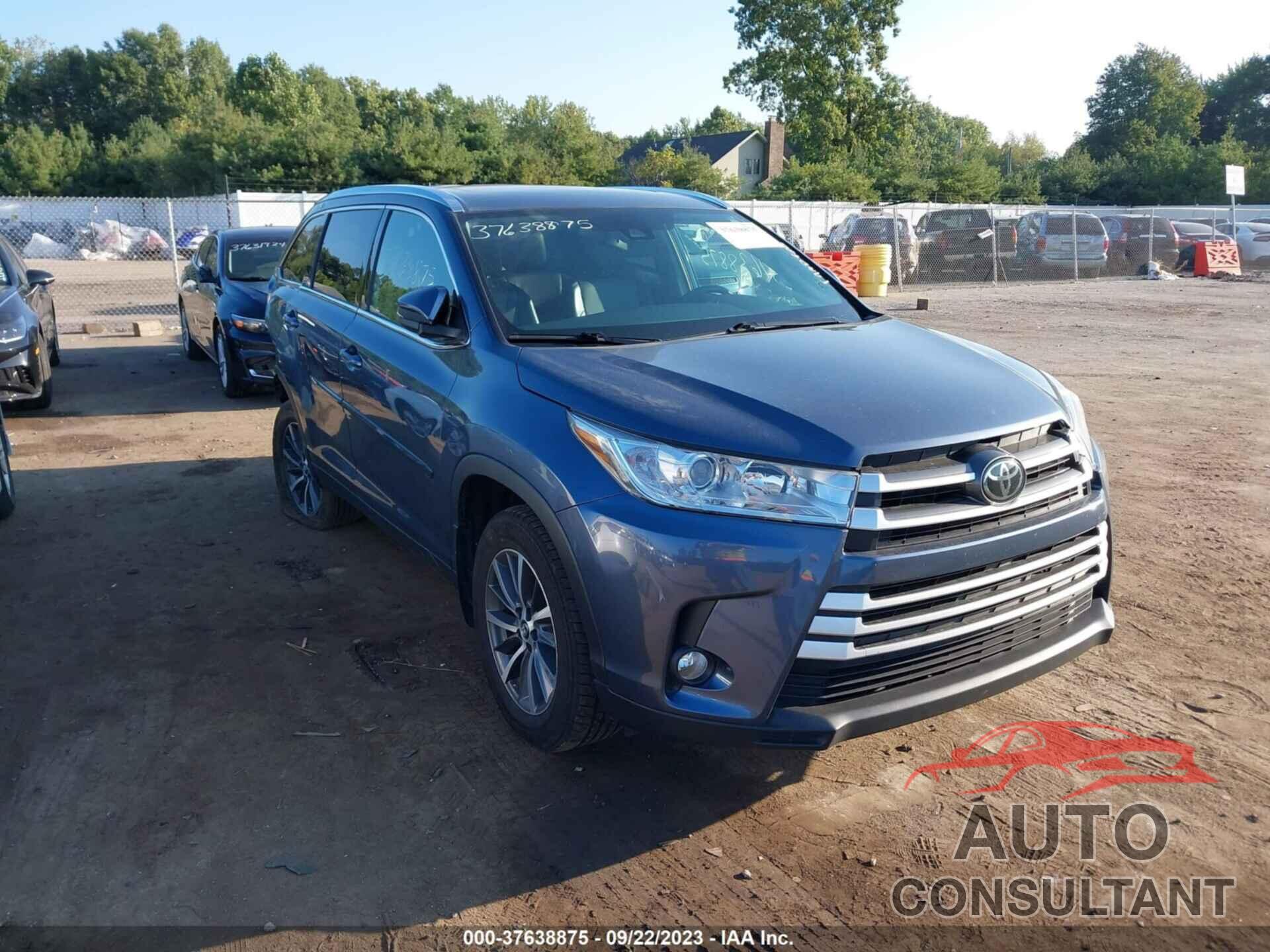 TOYOTA HIGHLANDER 2019 - 5TDJZRFH6KS990602