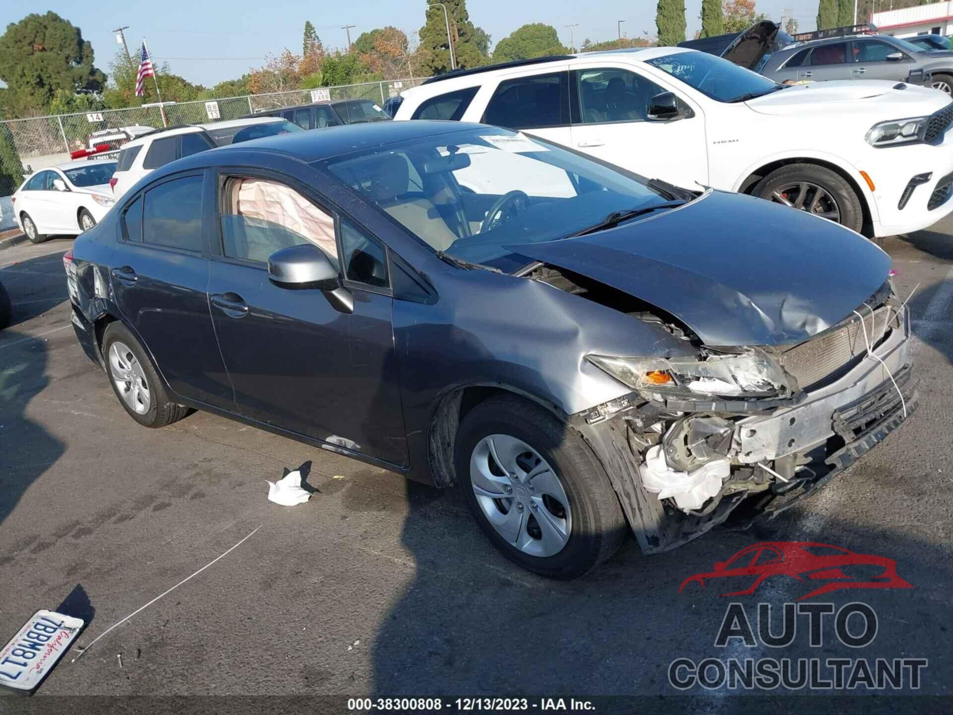 HONDA CIVIC 2013 - 19XFB2F56DE228133