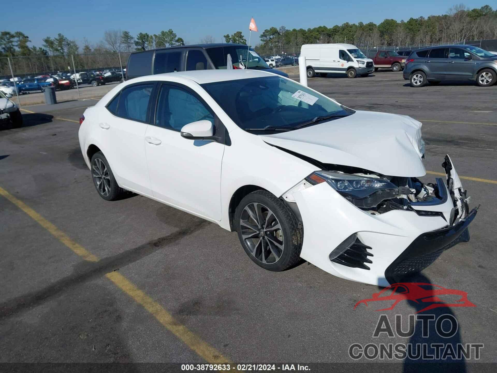 TOYOTA COROLLA 2017 - 2T1BURHE5HC874542