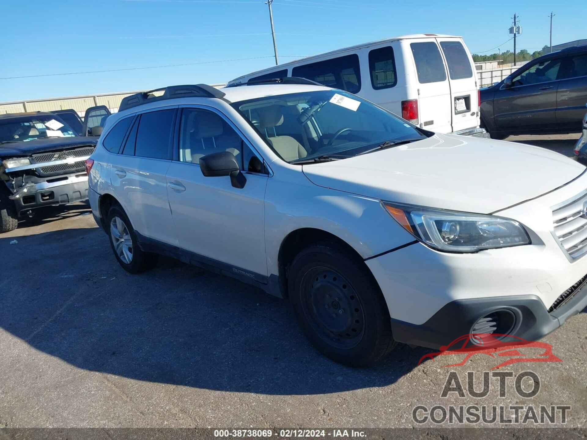 SUBARU OUTBACK 2016 - 4S4BSBAC9G3237078