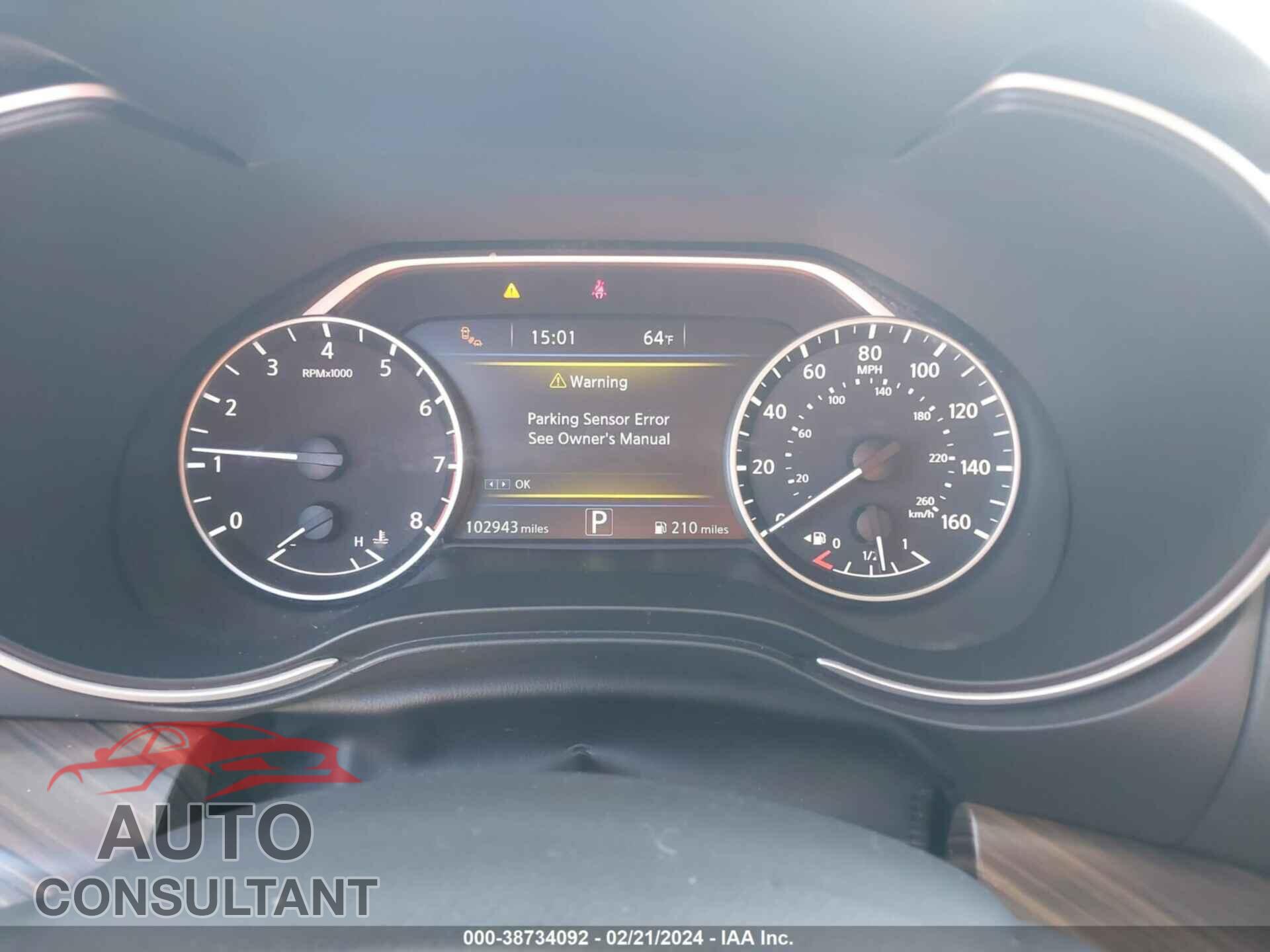 NISSAN MAXIMA 2017 - 1N4AA6APXHC405363