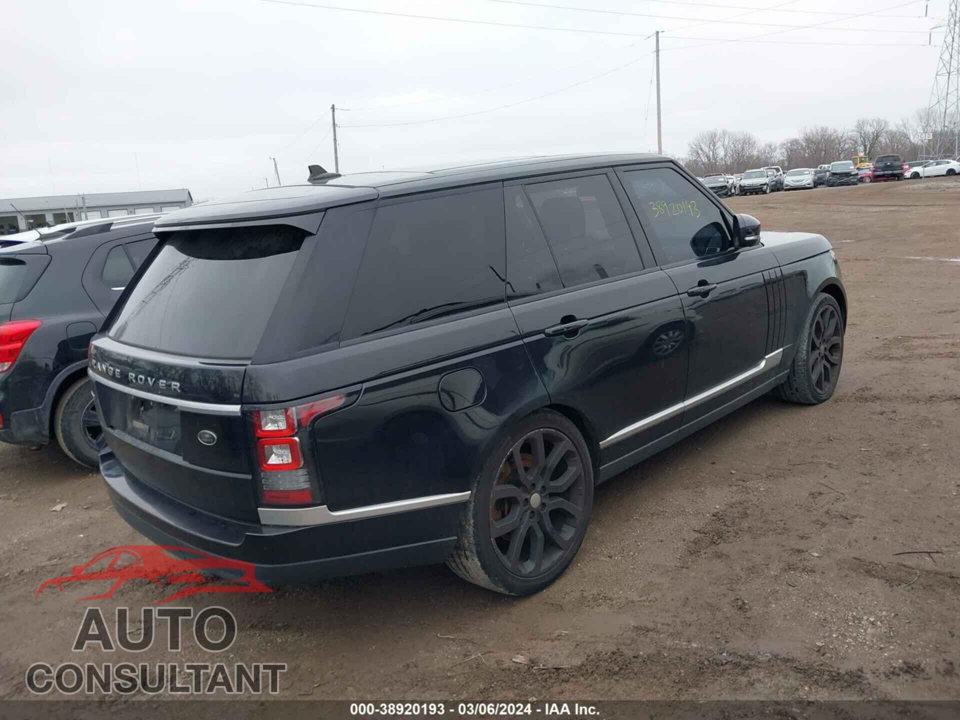 LAND ROVER RANGE ROVER 2016 - SALGS2EF0GA282140