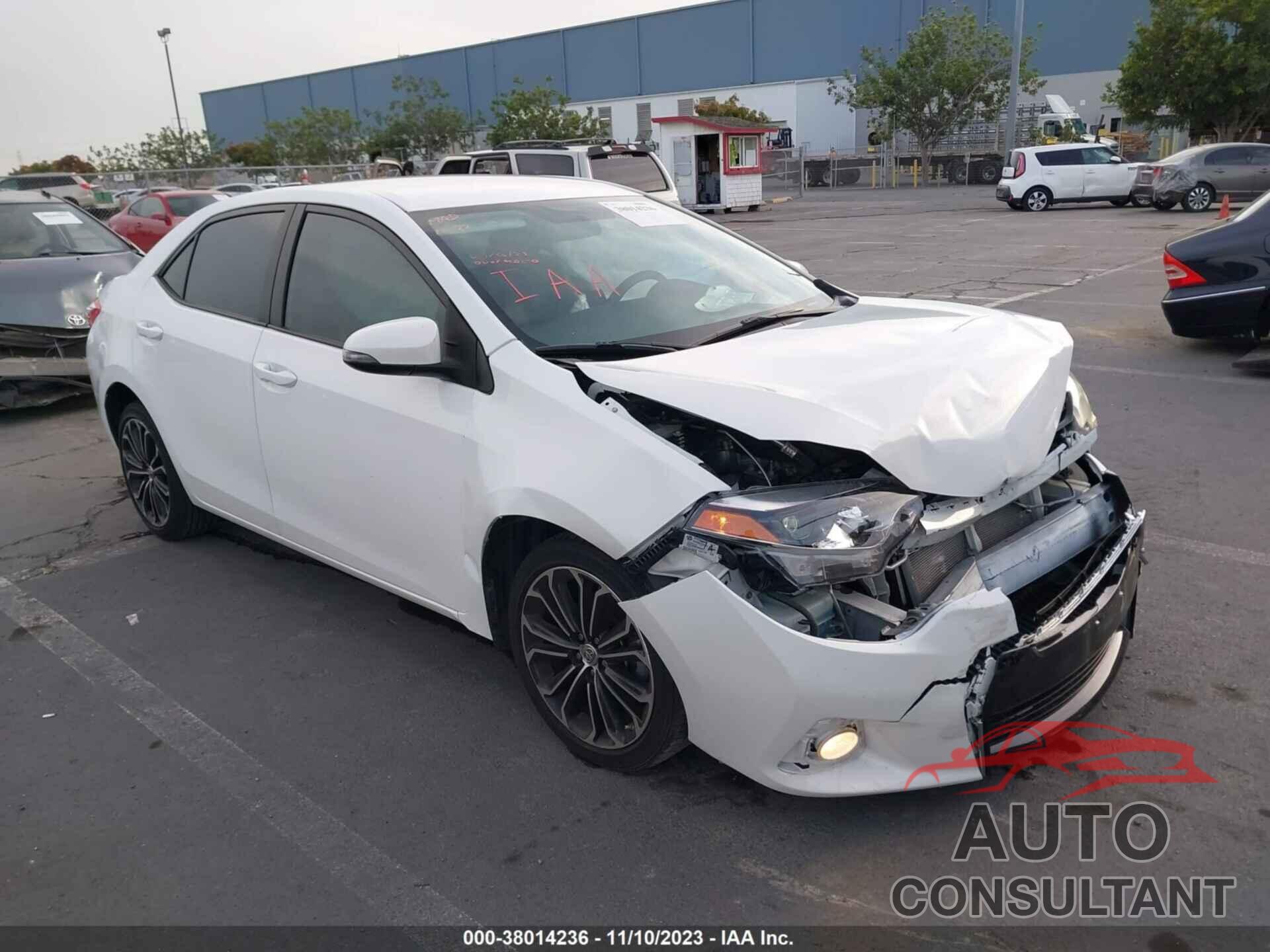 TOYOTA COROLLA 2016 - 5YFBURHE0GP412825