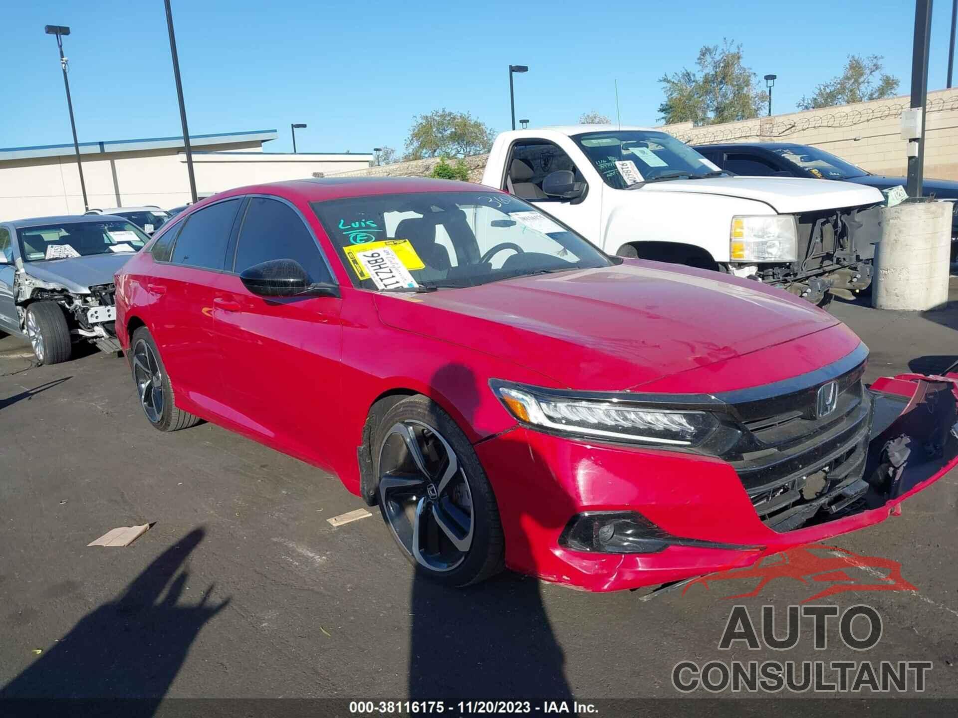 HONDA ACCORD 2022 - 1HGCV2F34NA008598