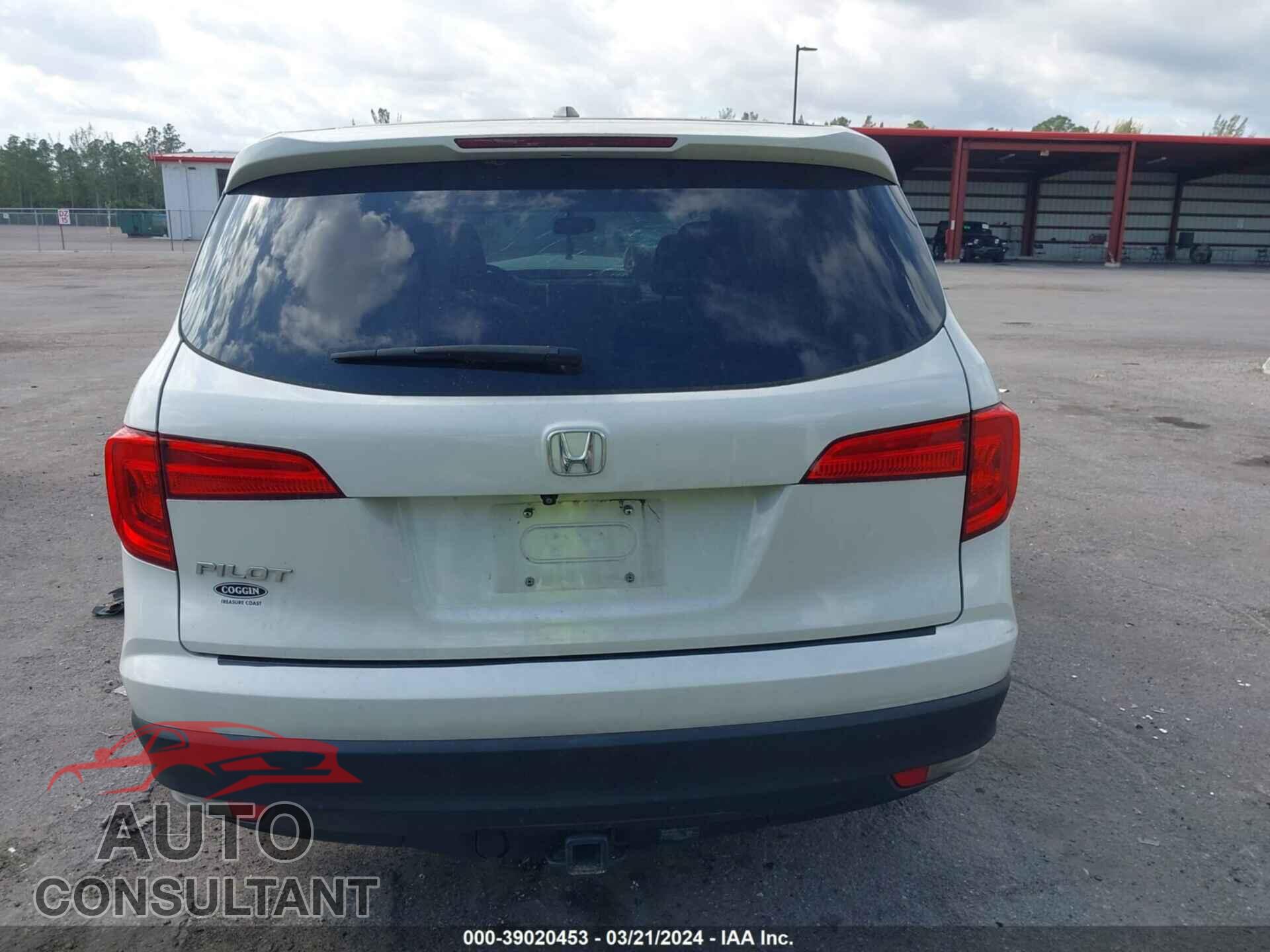 HONDA PILOT 2016 - 5FNYF5H51GB016153