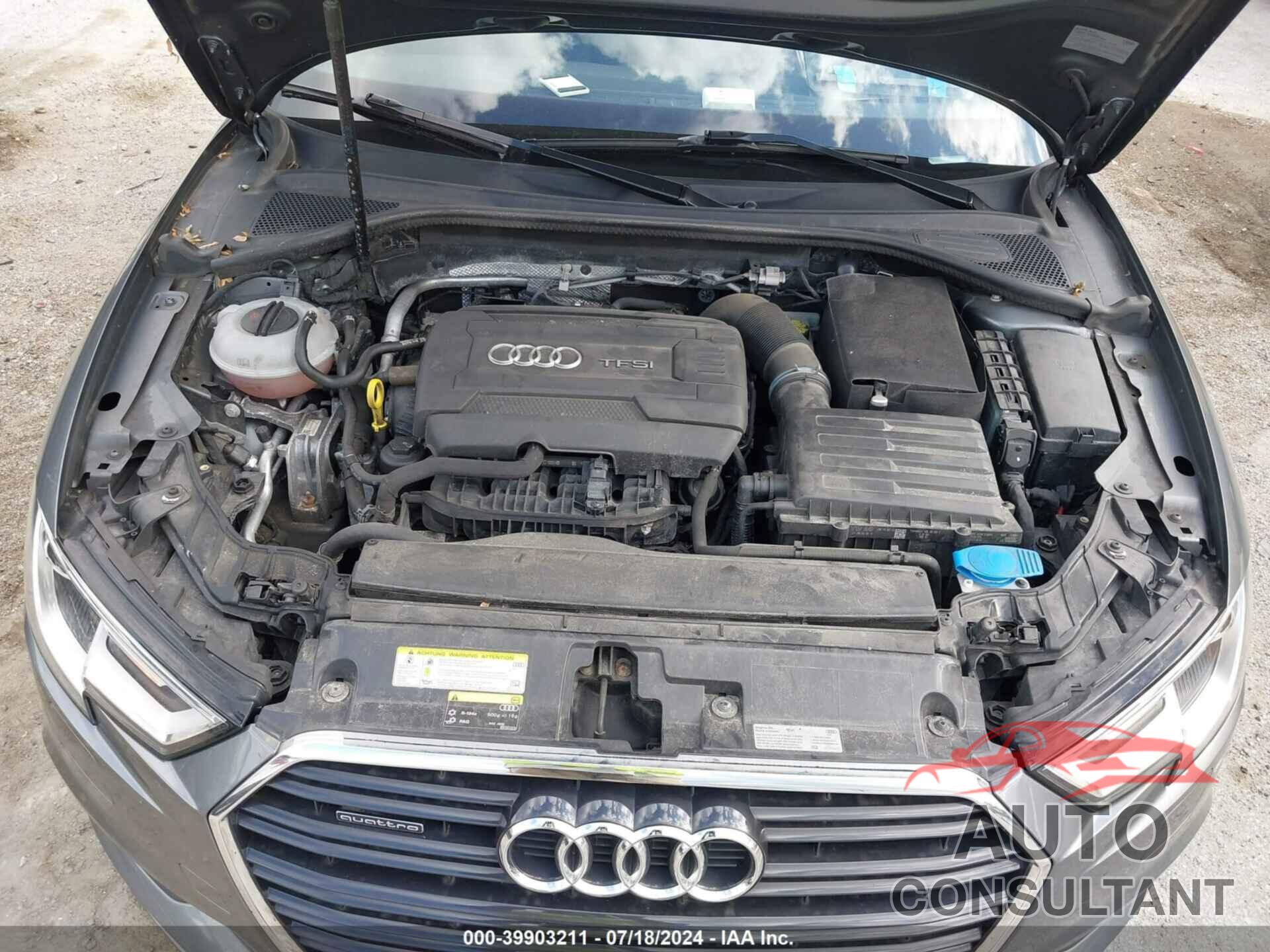 AUDI A3 2017 - WAUB8GFF6H1006555