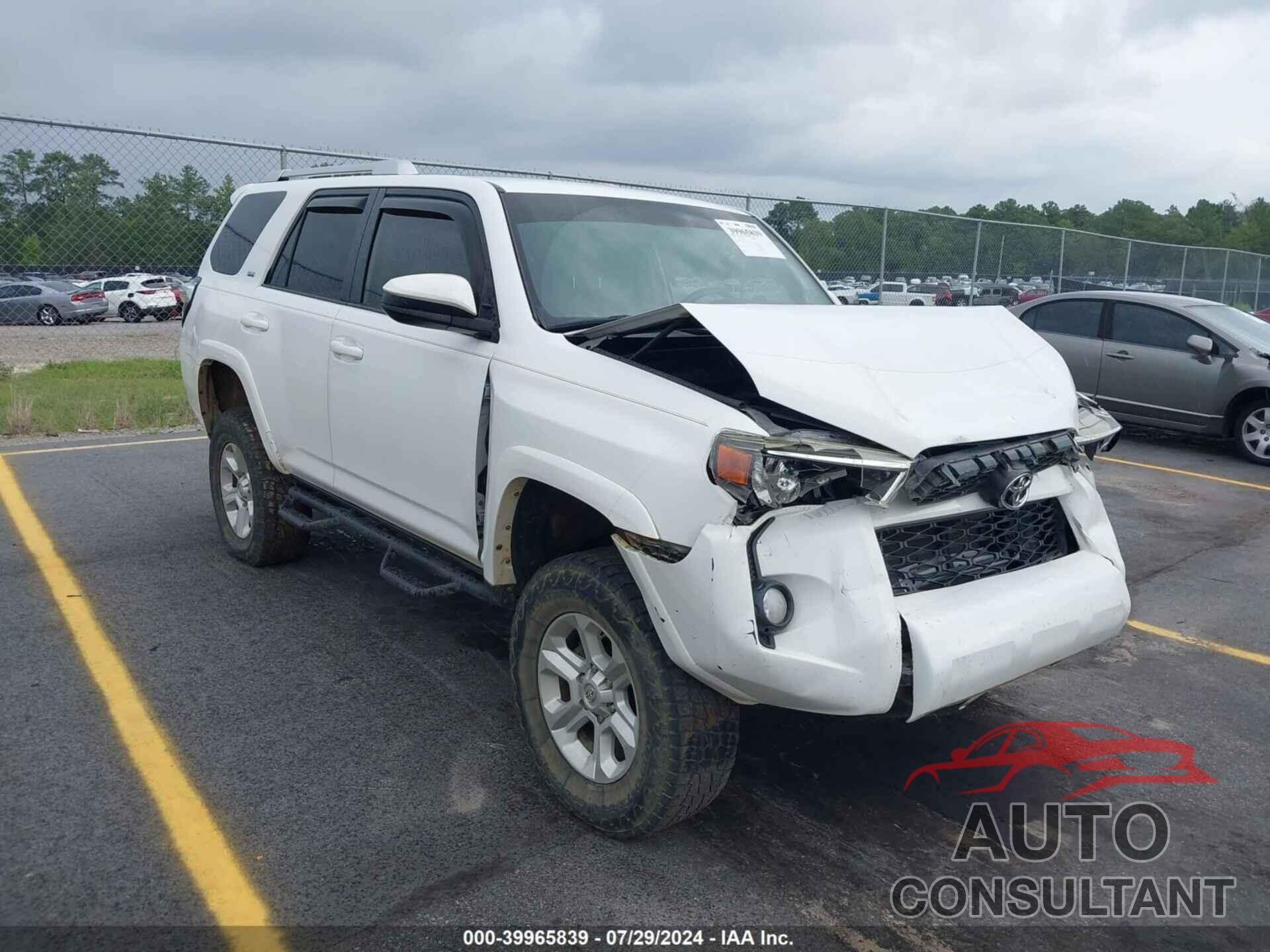 TOYOTA 4RUNNER 2016 - JTEBU5JR1G5400858