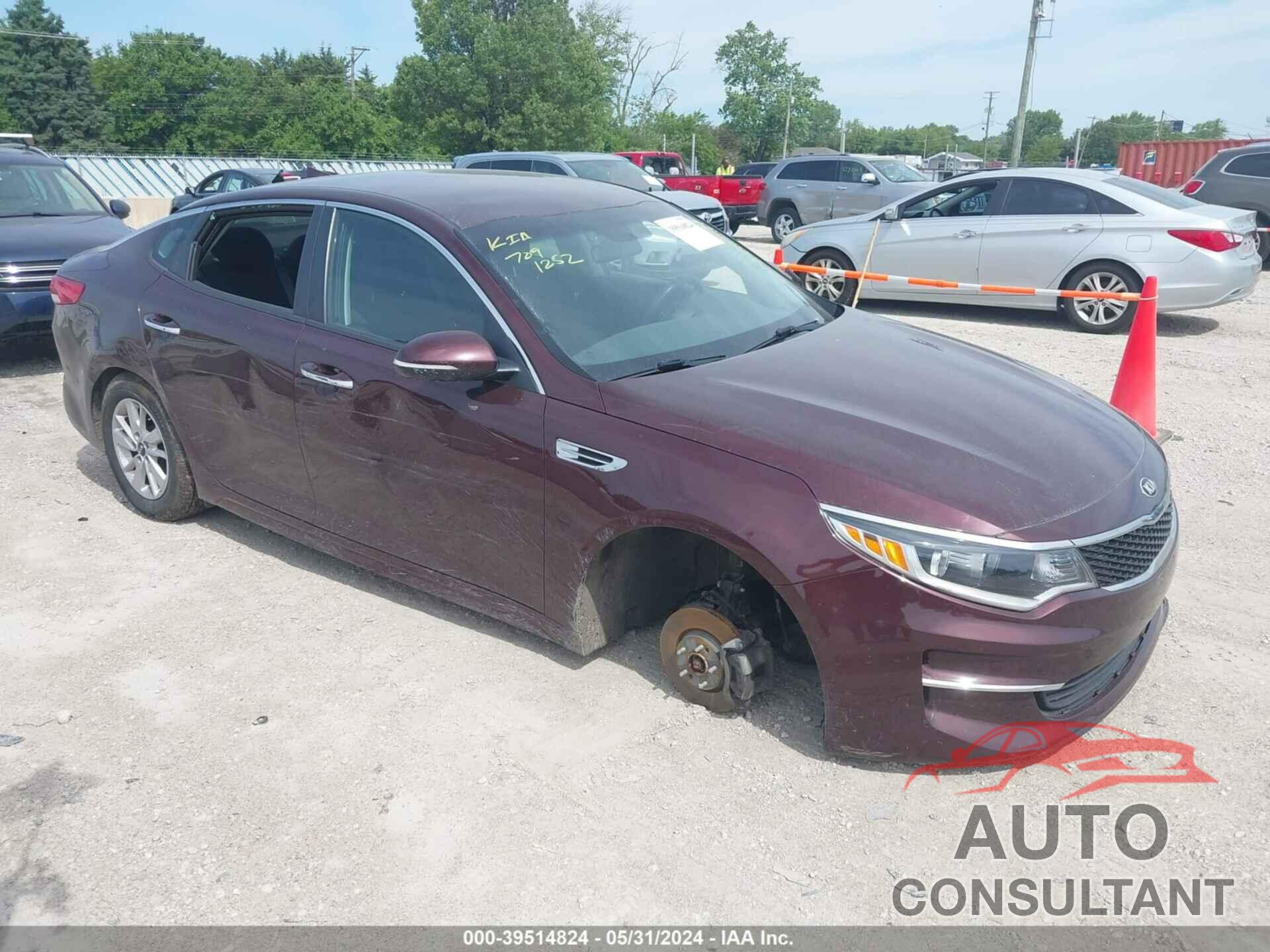 KIA OPTIMA 2018 - 5XXGT4L37JG240018
