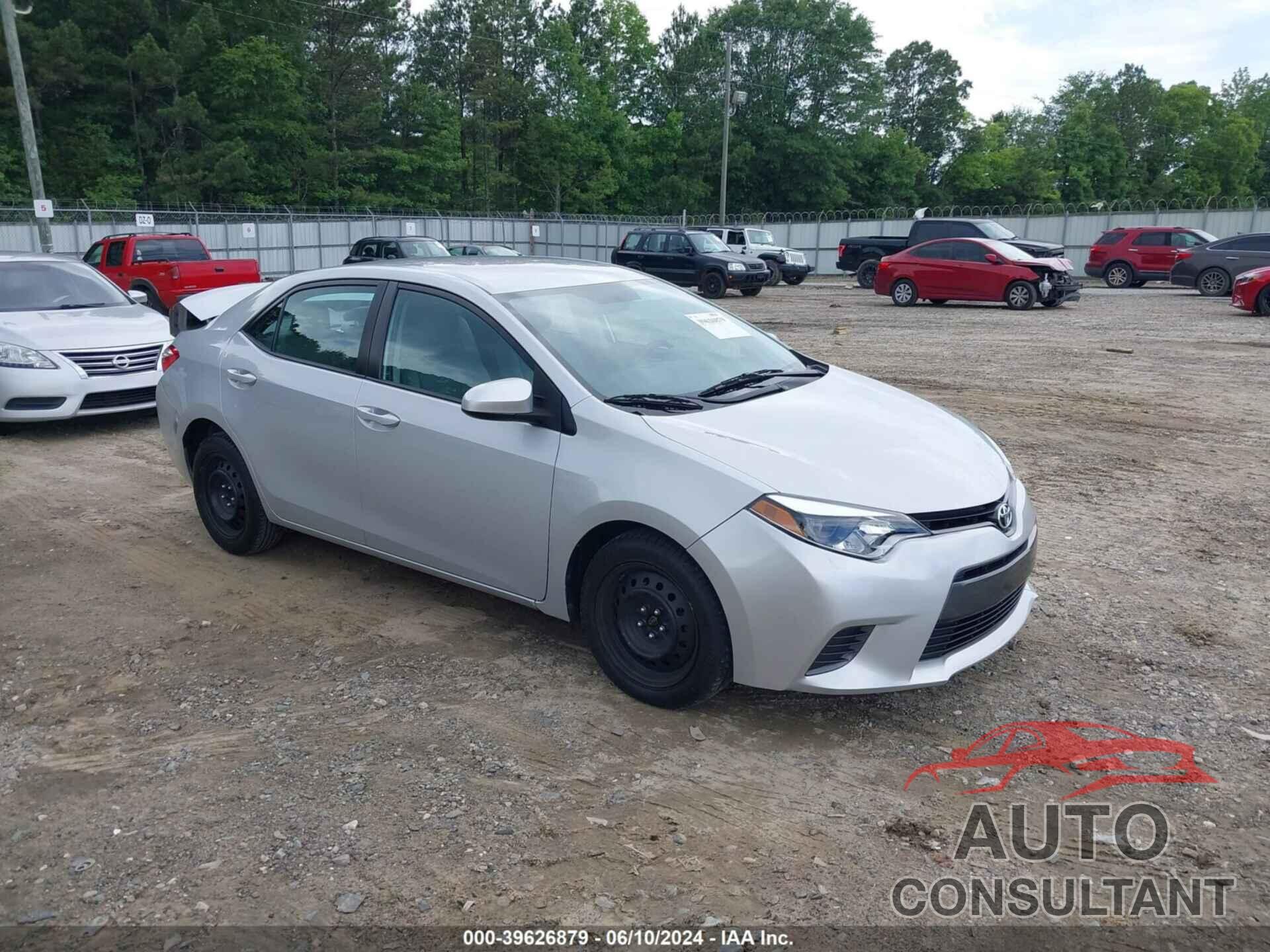 TOYOTA COROLLA 2016 - 2T1BURHE5GC524309