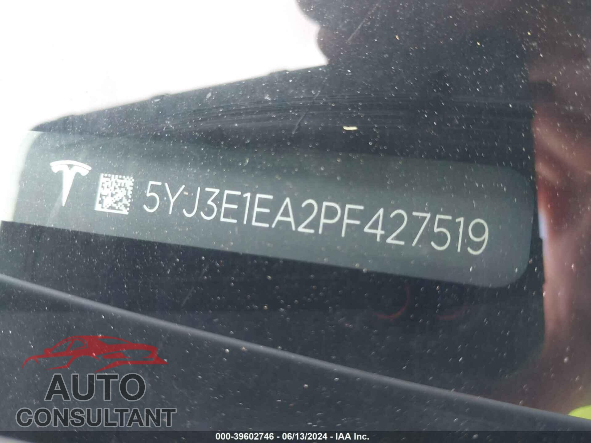 TESLA MODEL 3 2023 - 5YJ3E1EA2PF427519