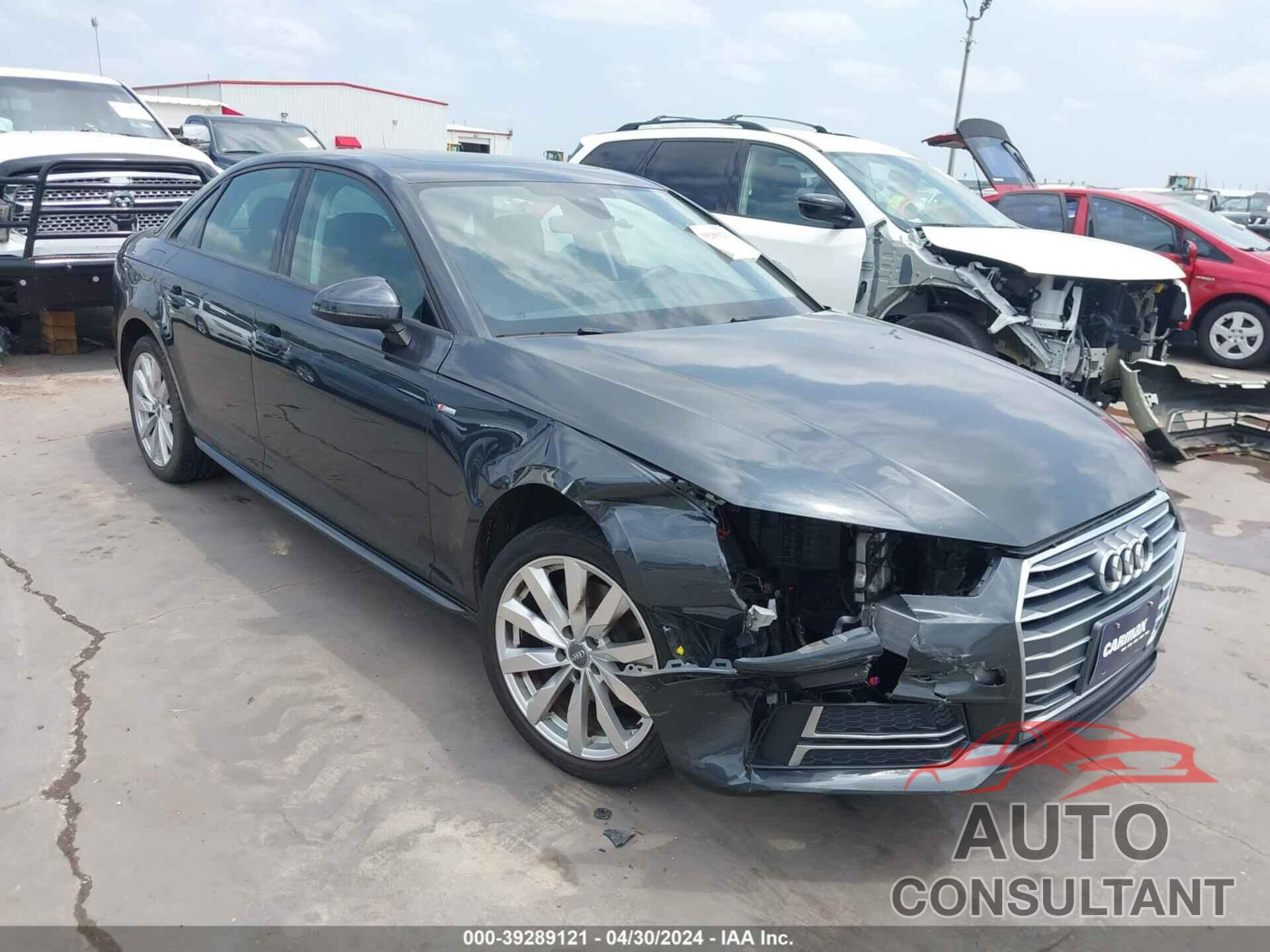 AUDI A4 2018 - WAUKMAF45JN011672