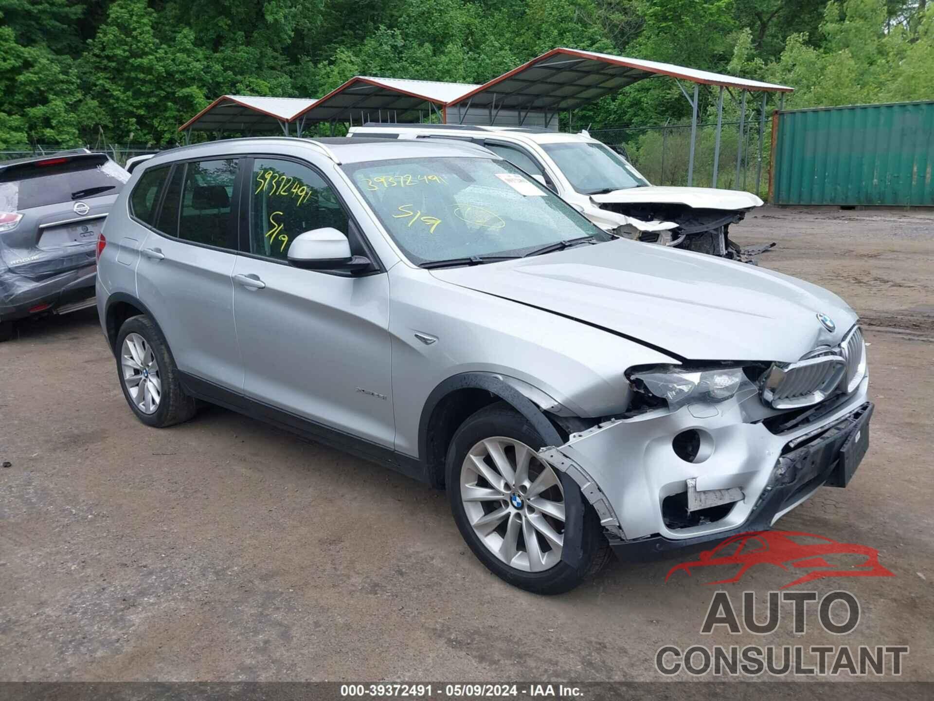 BMW X3 2016 - 5UXWX9C51G0D67664