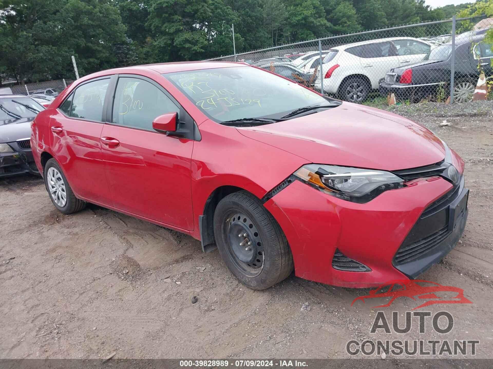 TOYOTA COROLLA 2018 - 2T1BURHE0JC990415