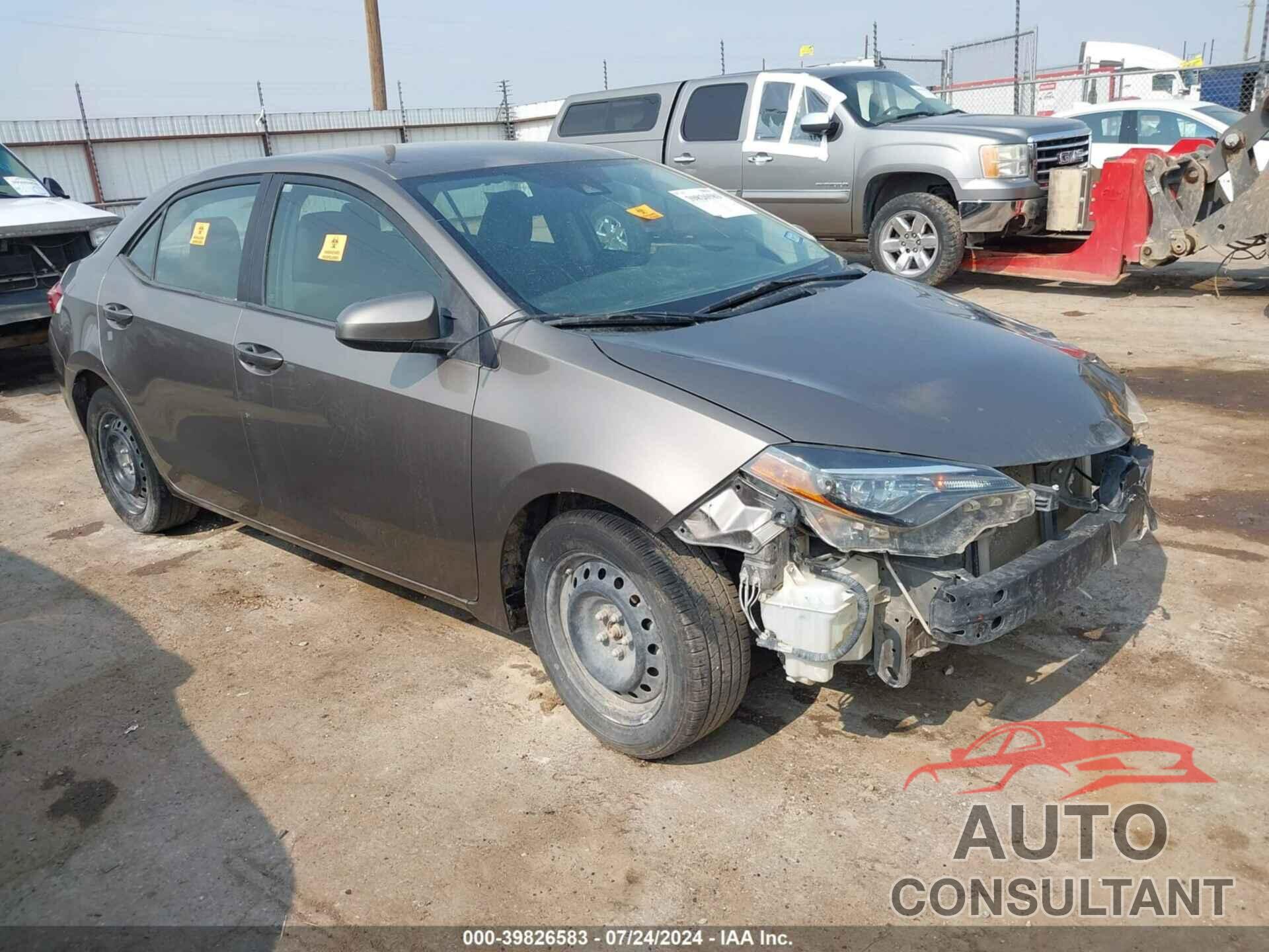 TOYOTA COROLLA 2019 - 2T1BURHE6KC149667