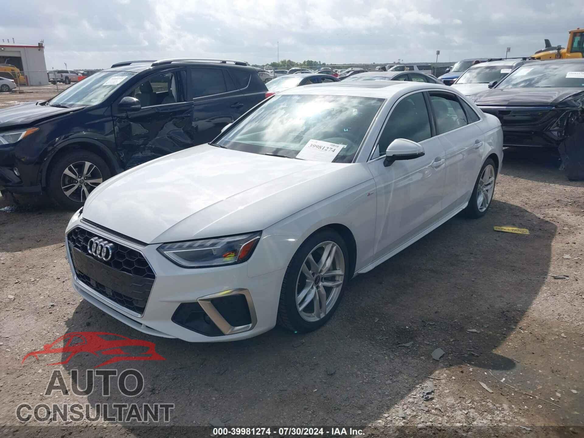AUDI A4 2022 - WAUEAAF41NN015407