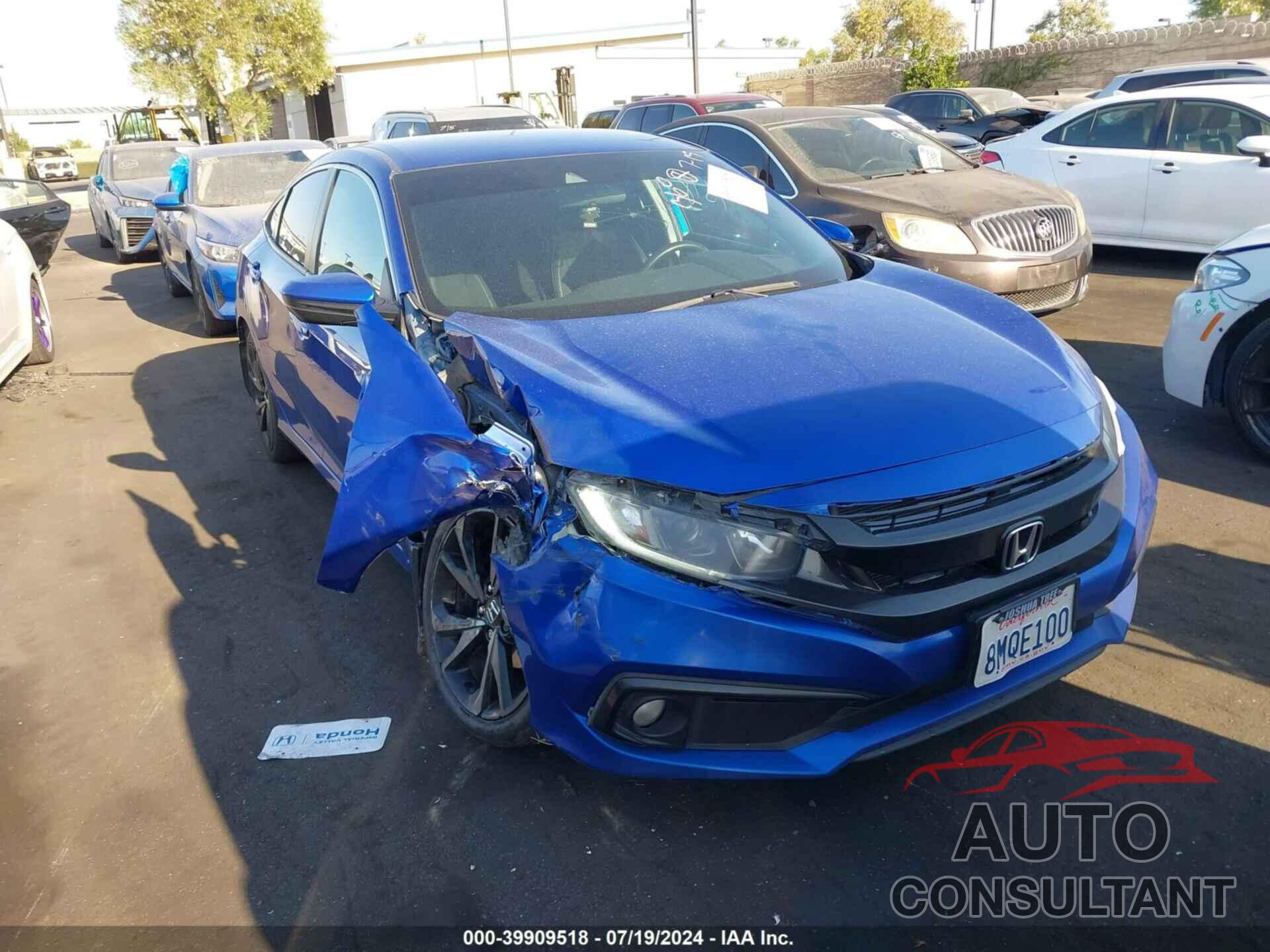 HONDA CIVIC 2019 - 19XFC2E85KE009198