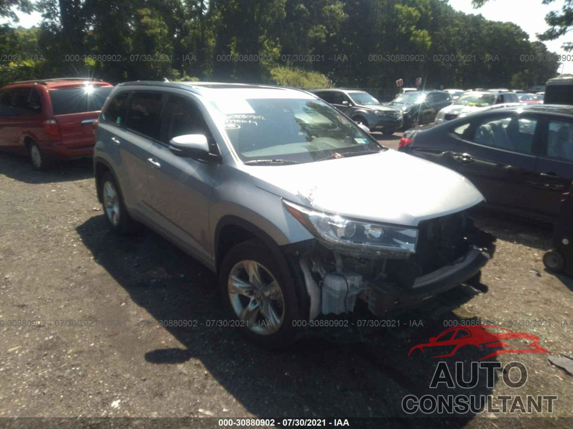 TOYOTA HIGHLANDER 2017 - 5TDDZRFH7HS476991