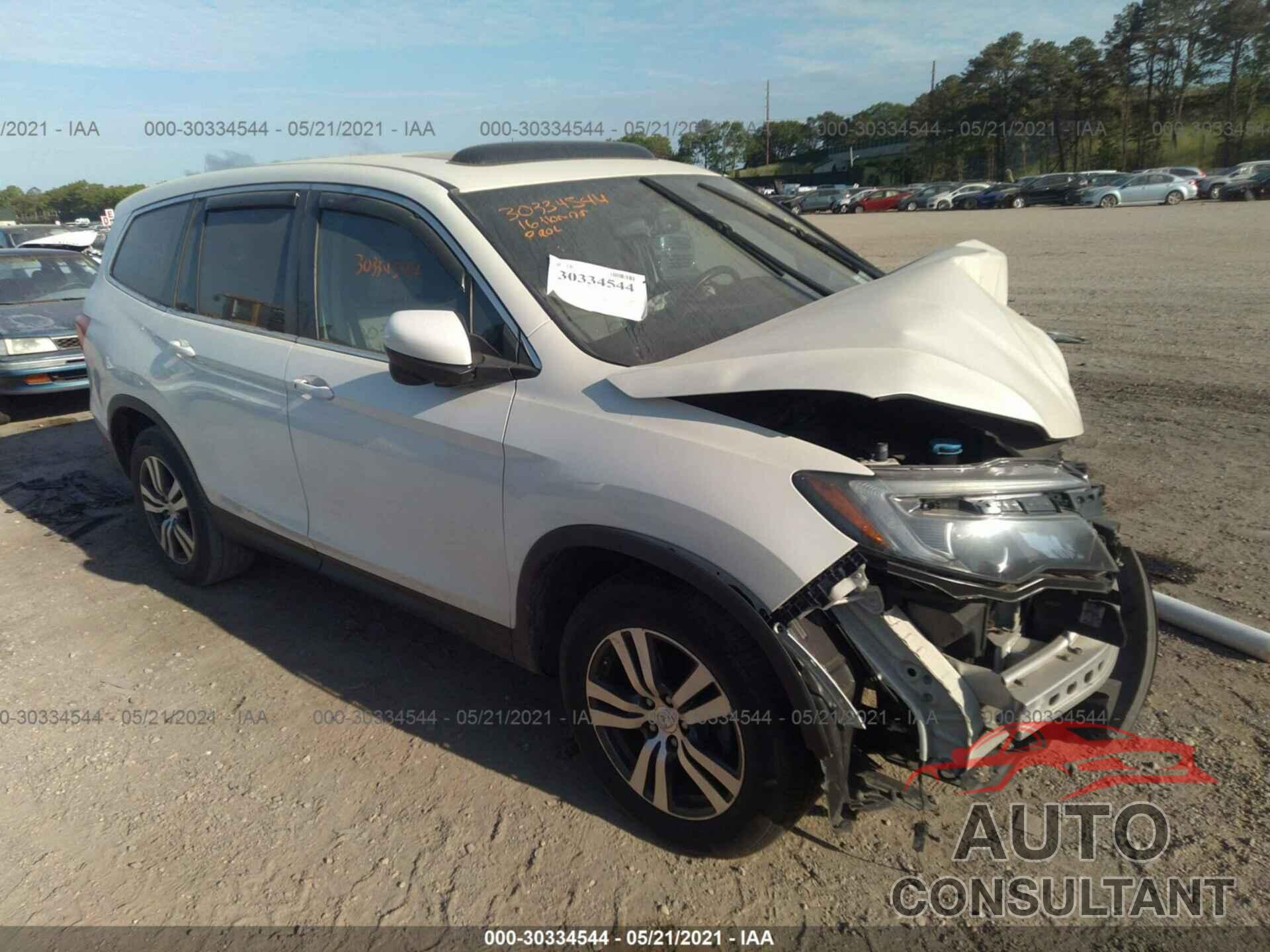 HONDA PILOT 2016 - 5FNYF6H75GB039023