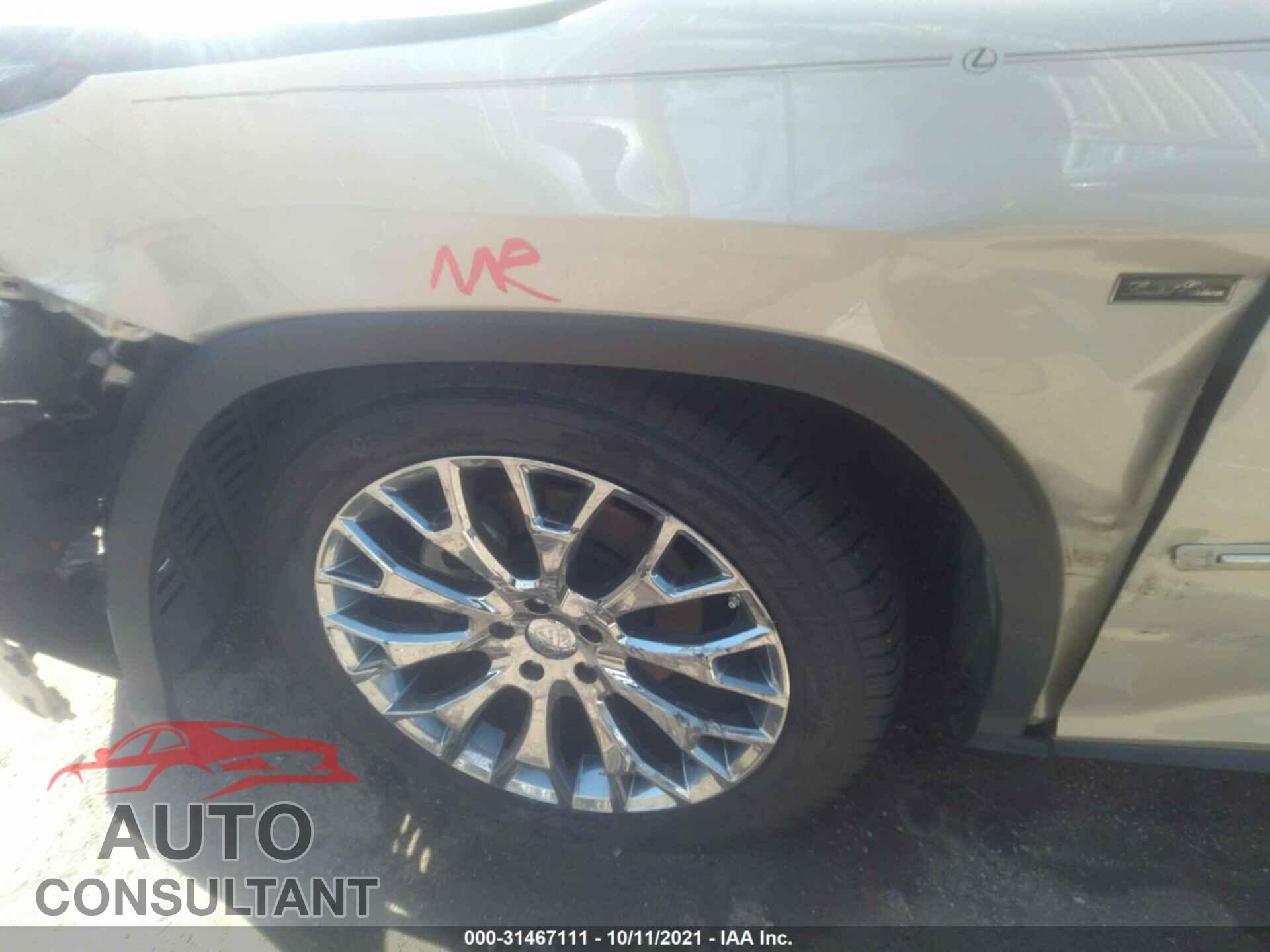 LEXUS RX 2017 - 2T2ZZMCA4HC037199